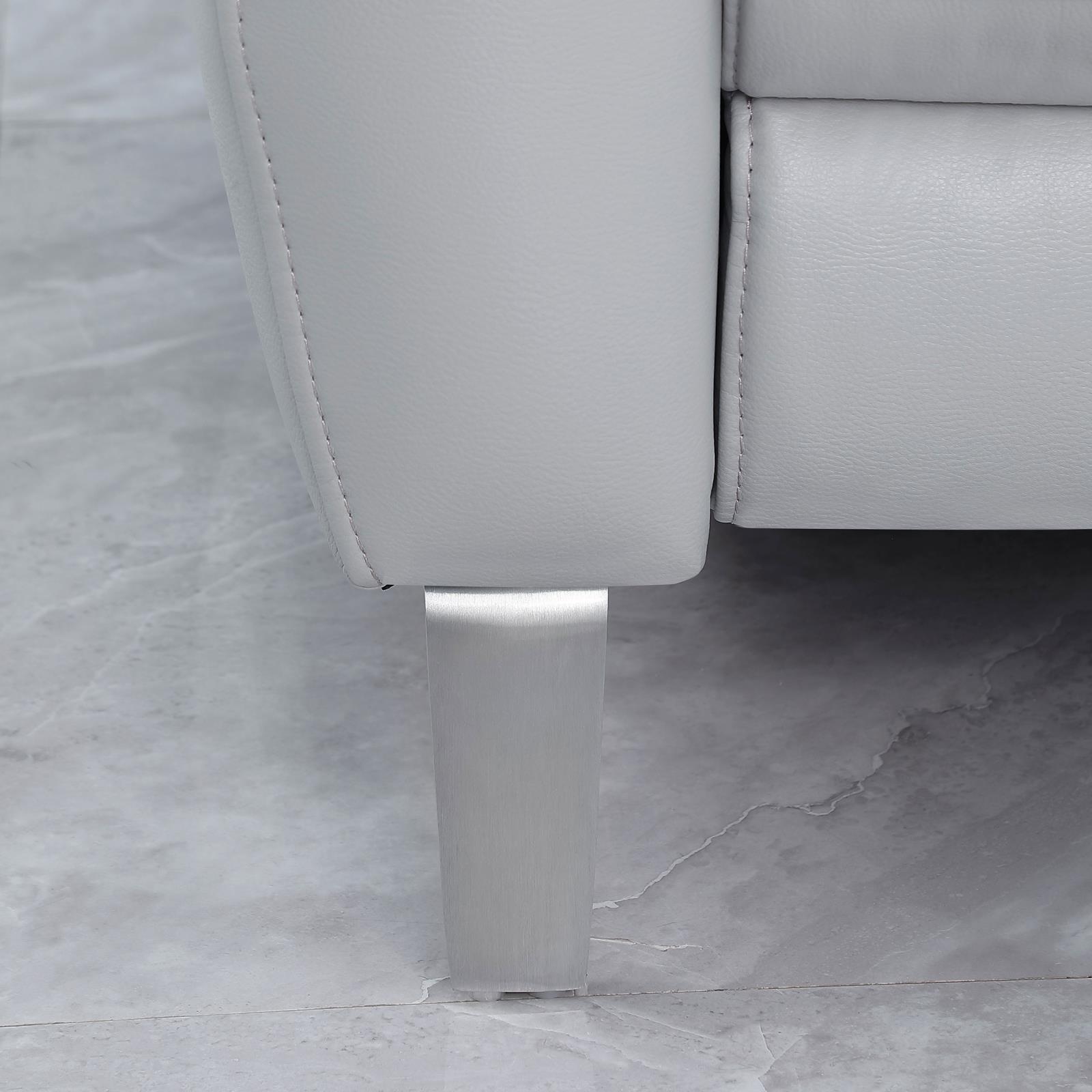 Derek Leatherette Power Loveseat with USB Port