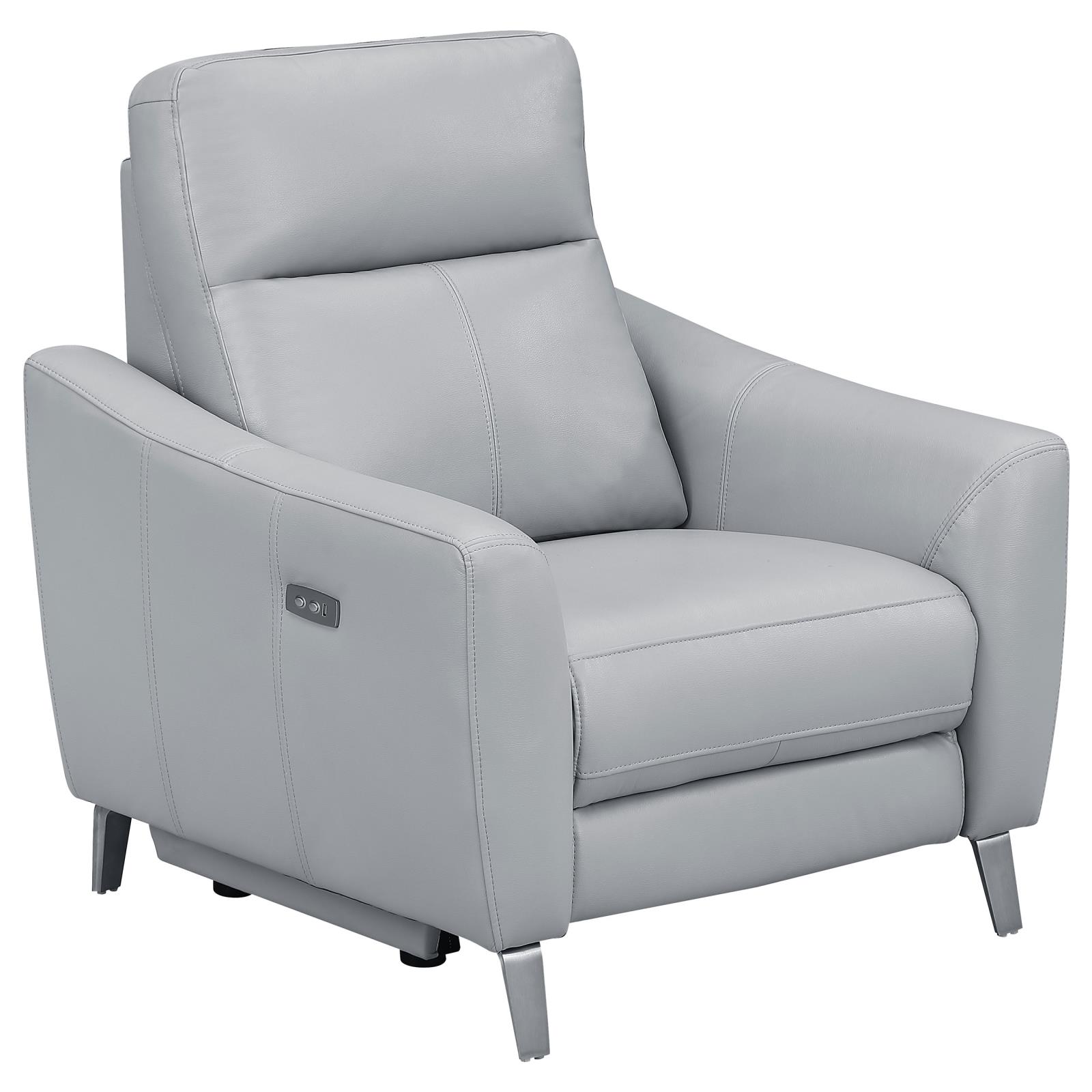 Derek Leatherette Power Living Room Set with USB Ports