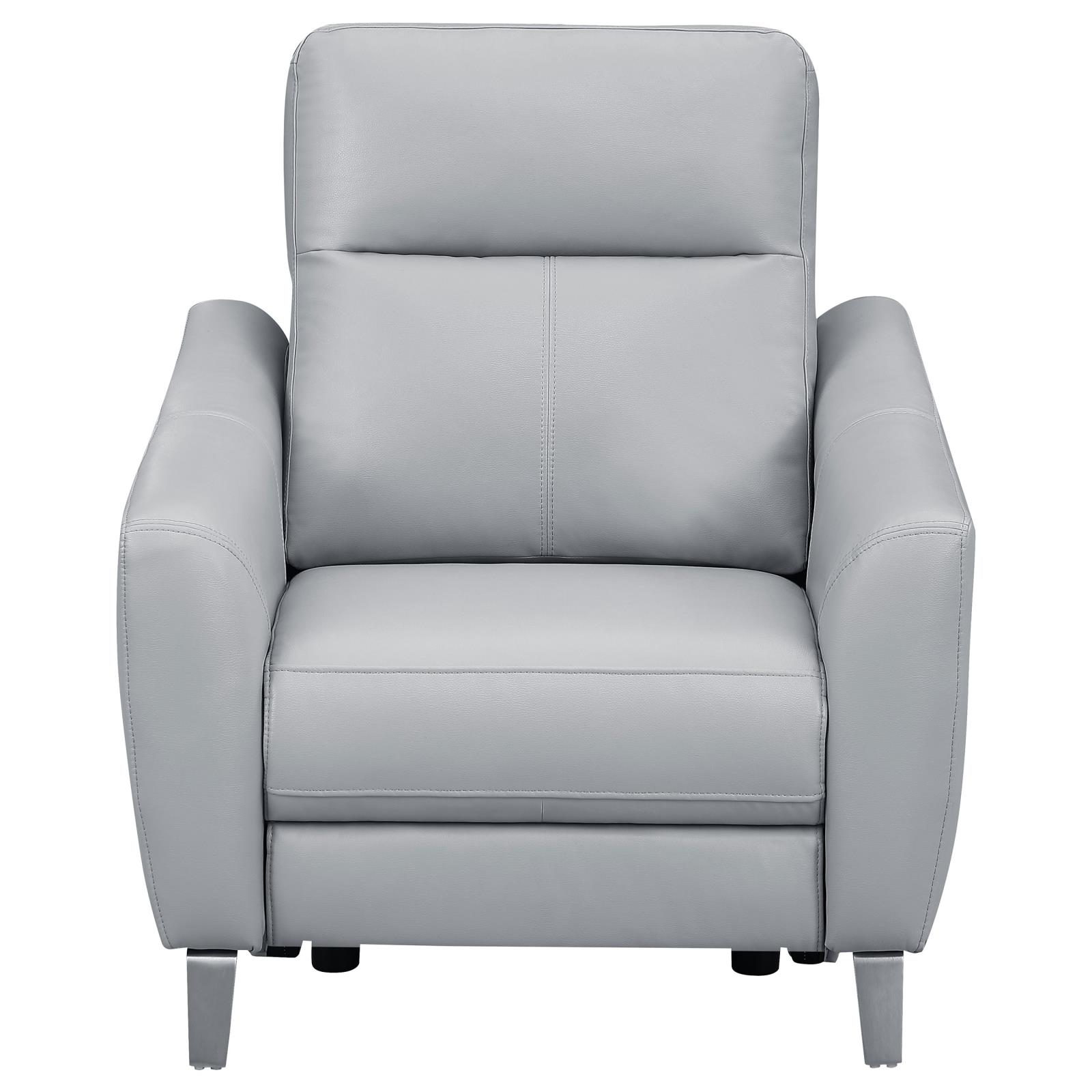 Derek Leatherette Power Living Room Set with USB Ports