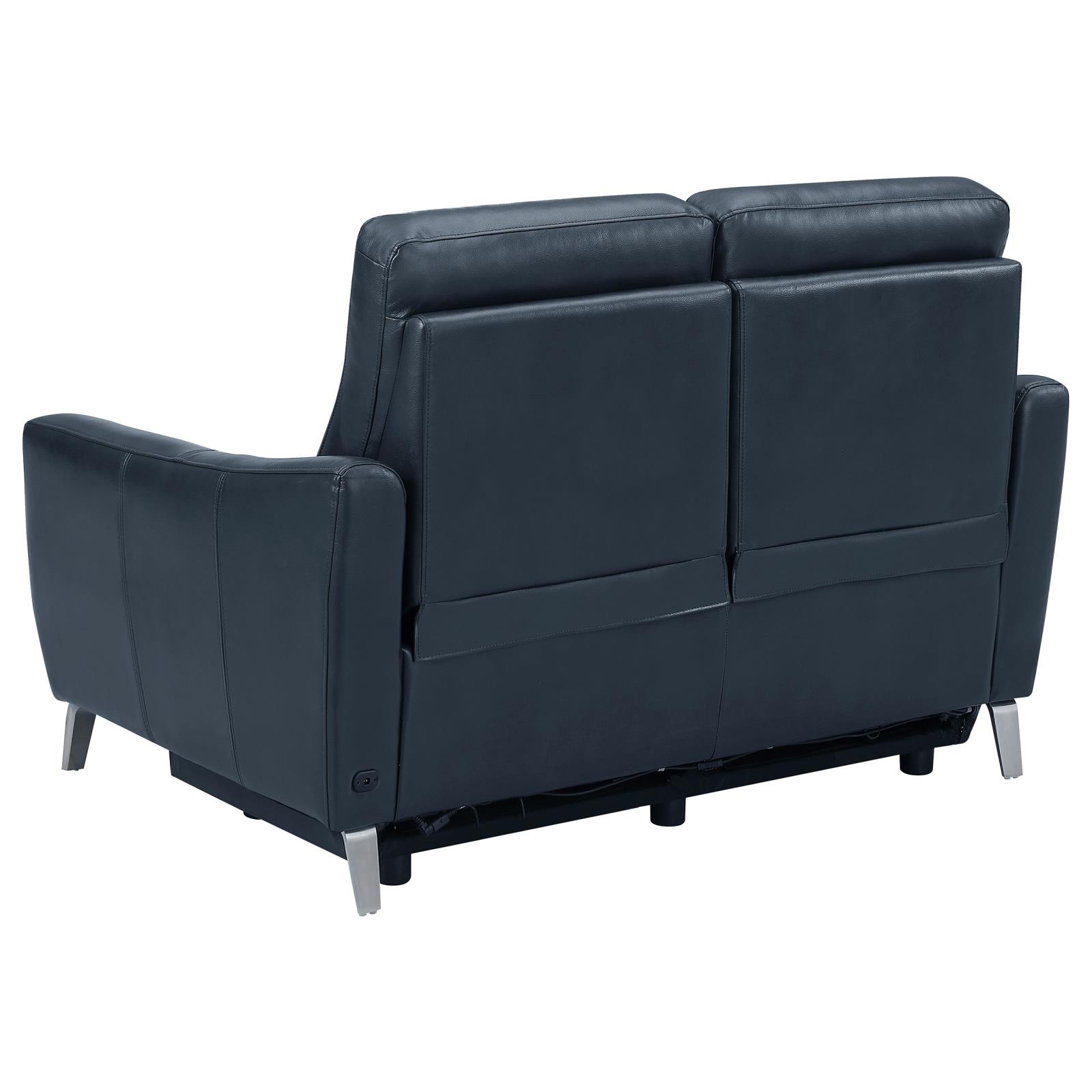 Derek Leatherette Power Living Room Set with USB Ports