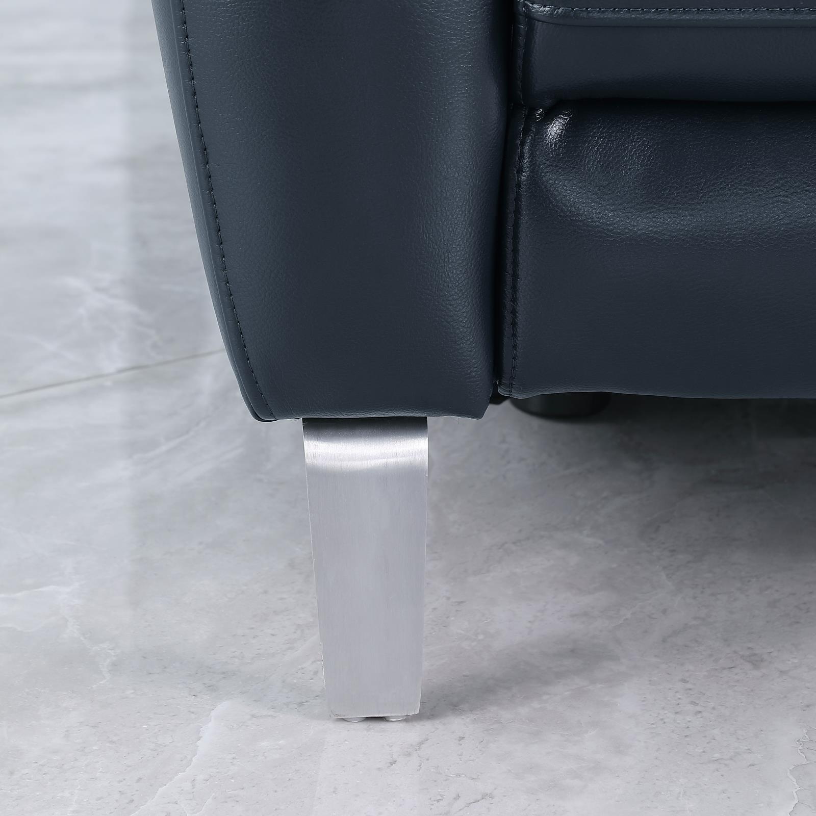 Derek Leatherette Power Loveseat with USB Port