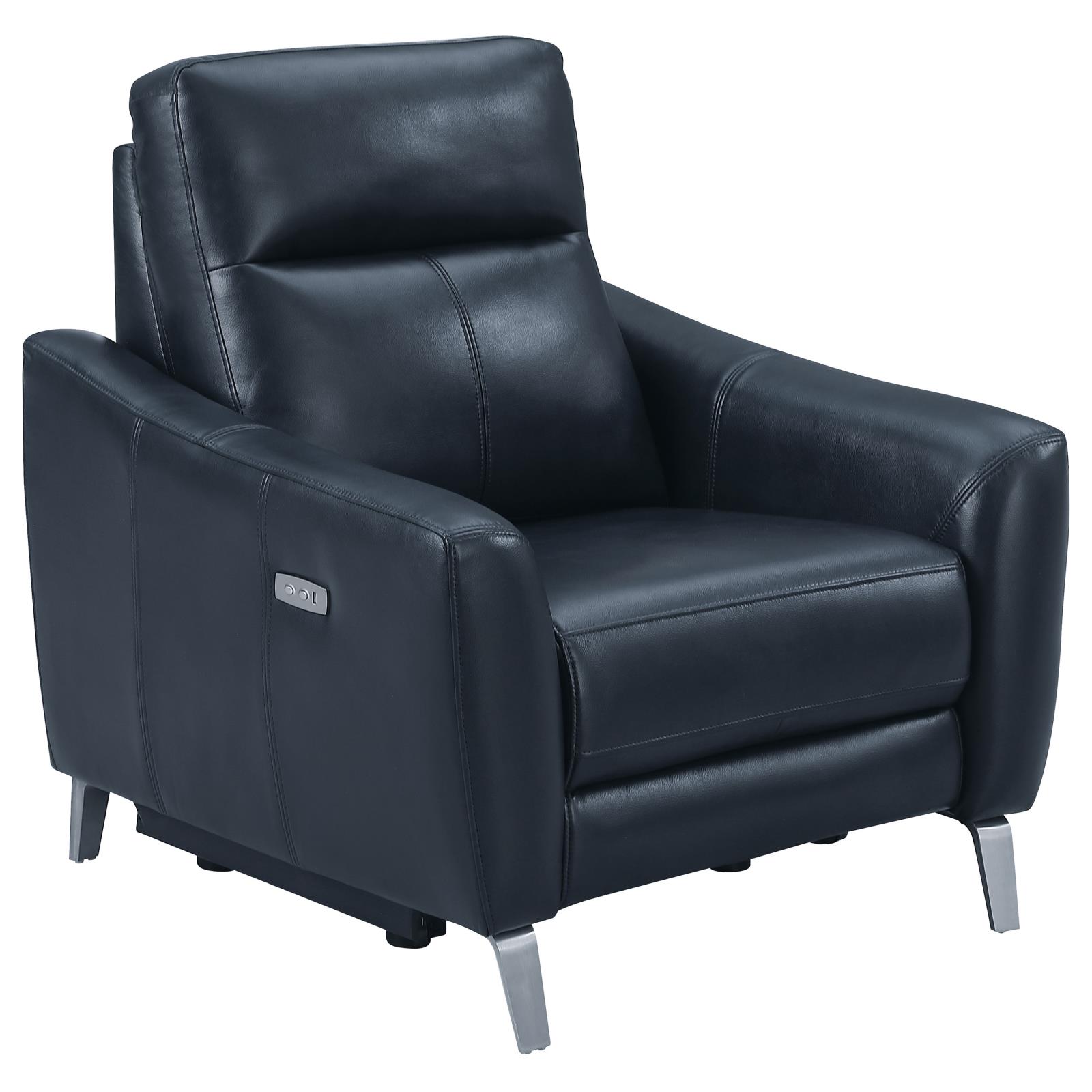 Derek Leatherette Power Living Room Set with USB Ports