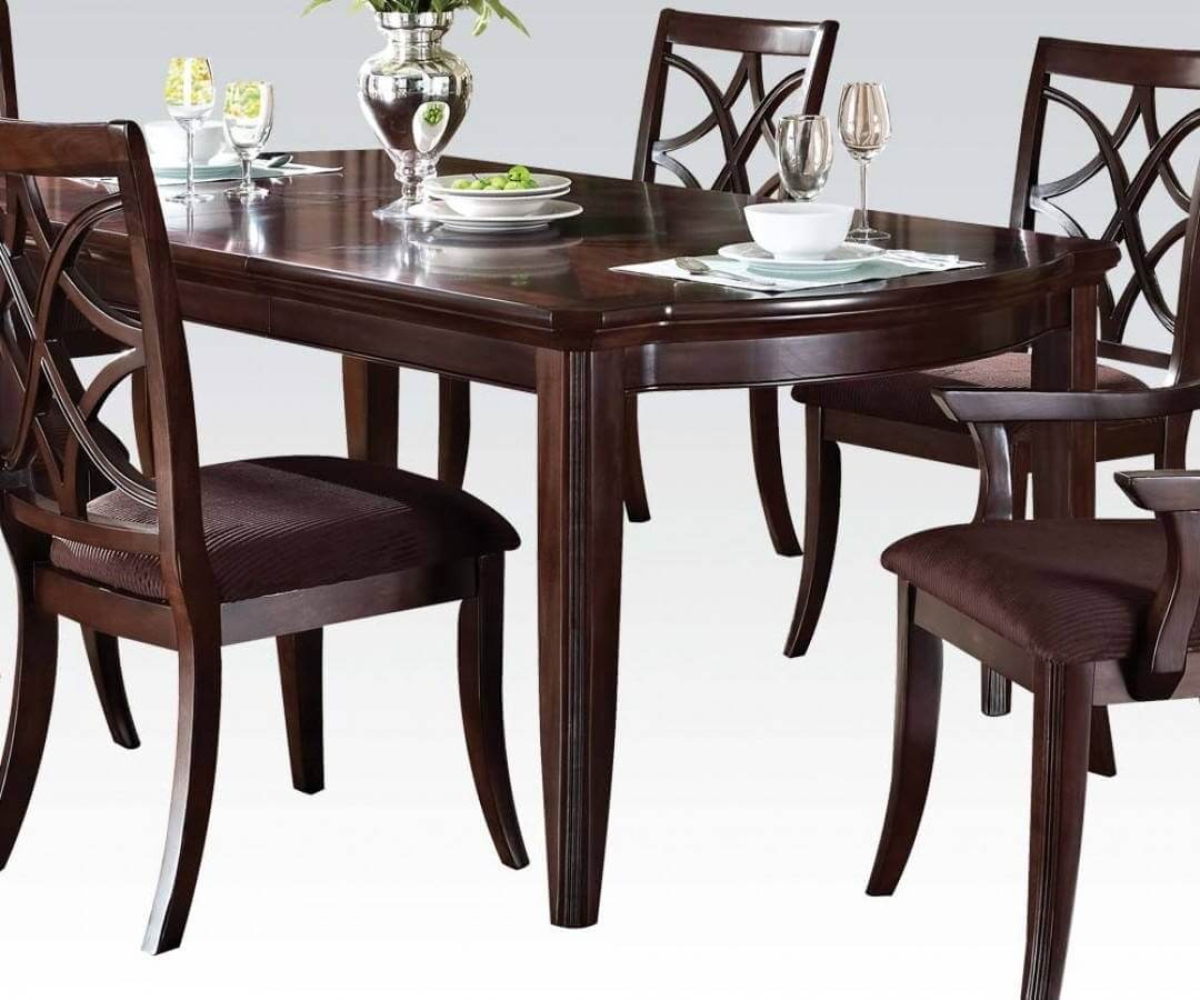 Keenan Microfiber/Wood Dining Set by ACME