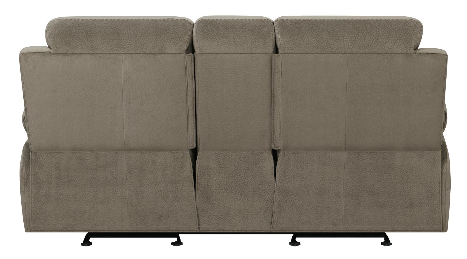 Myleene Velvet Upholstered Glider Loveseat with Console