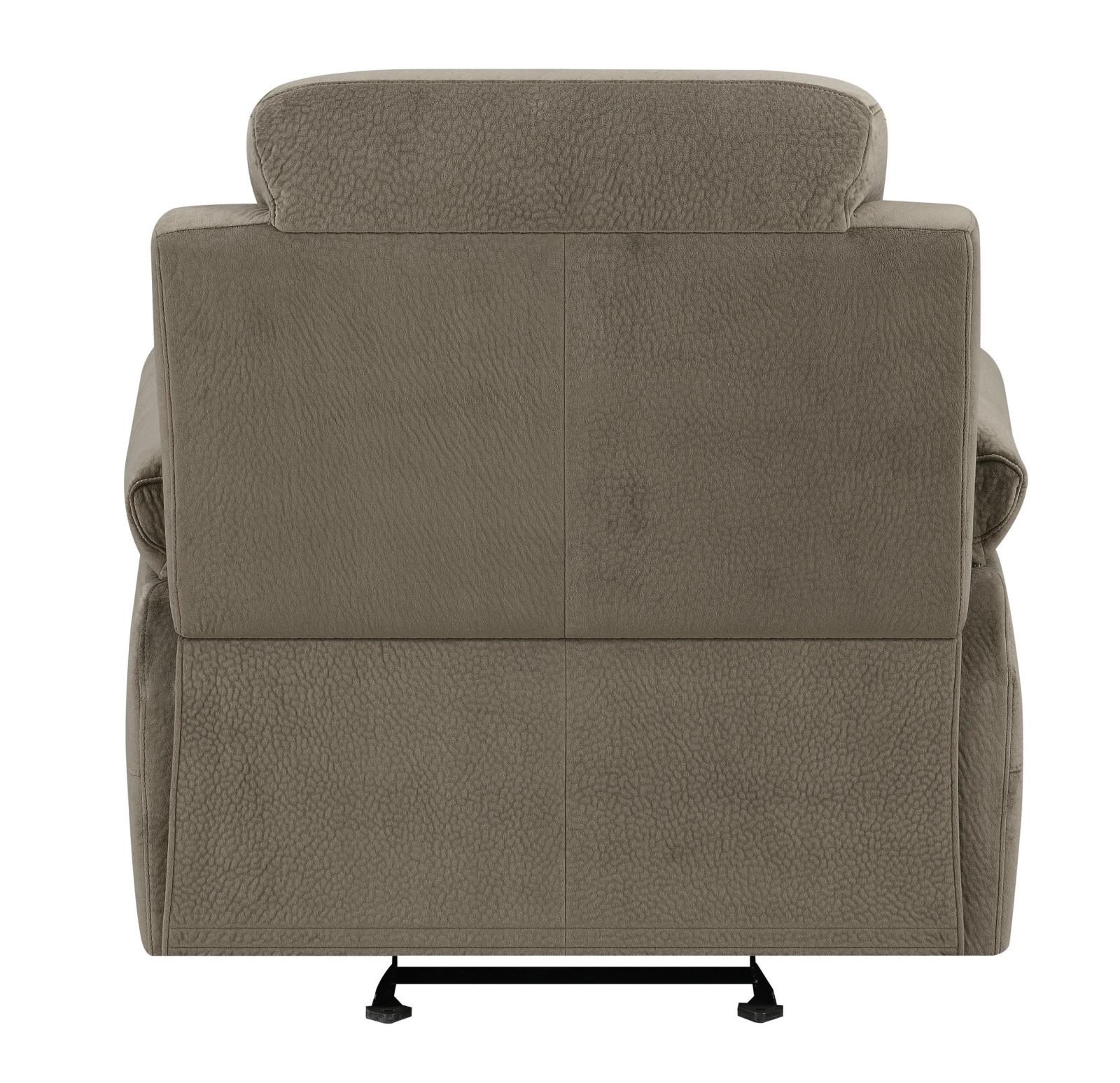 Myleene Velvet Upholstered Pillow Top Arm Glider Recliner
