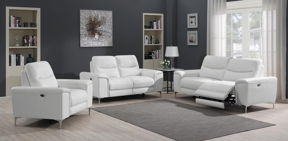 Largo Leather/PVC Power Sofa