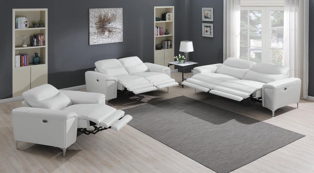 Largo Leather/PVC Power Sofa