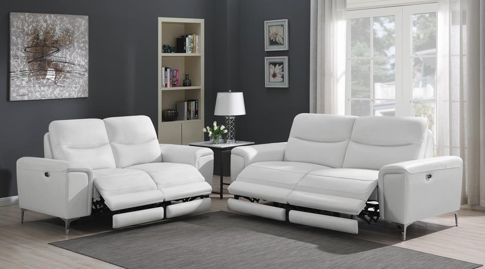 Largo Leather/PVC Power Sofa
