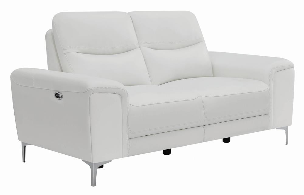 Largo Leather/PVC Power Living Room Set
