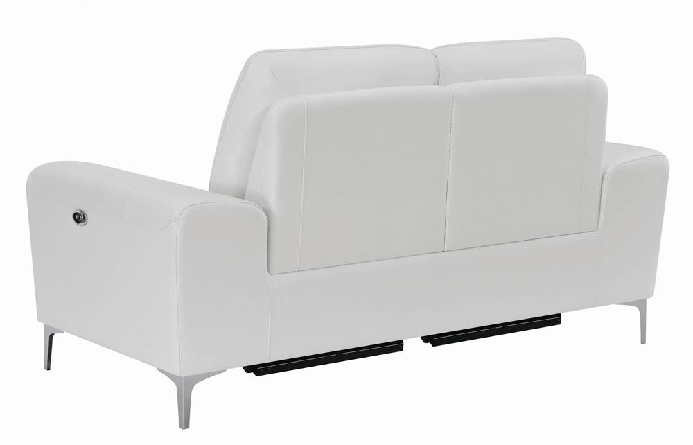 Largo Leather/PVC Power Loveseat