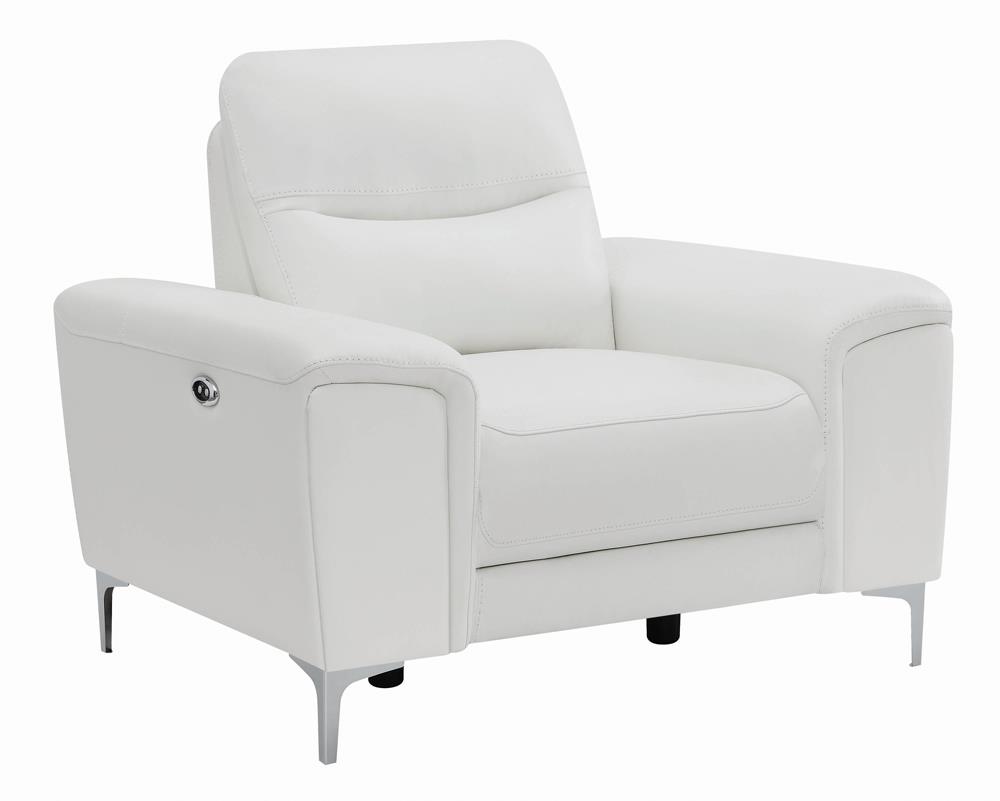 Largo Leather/PVC Power Living Room Set
