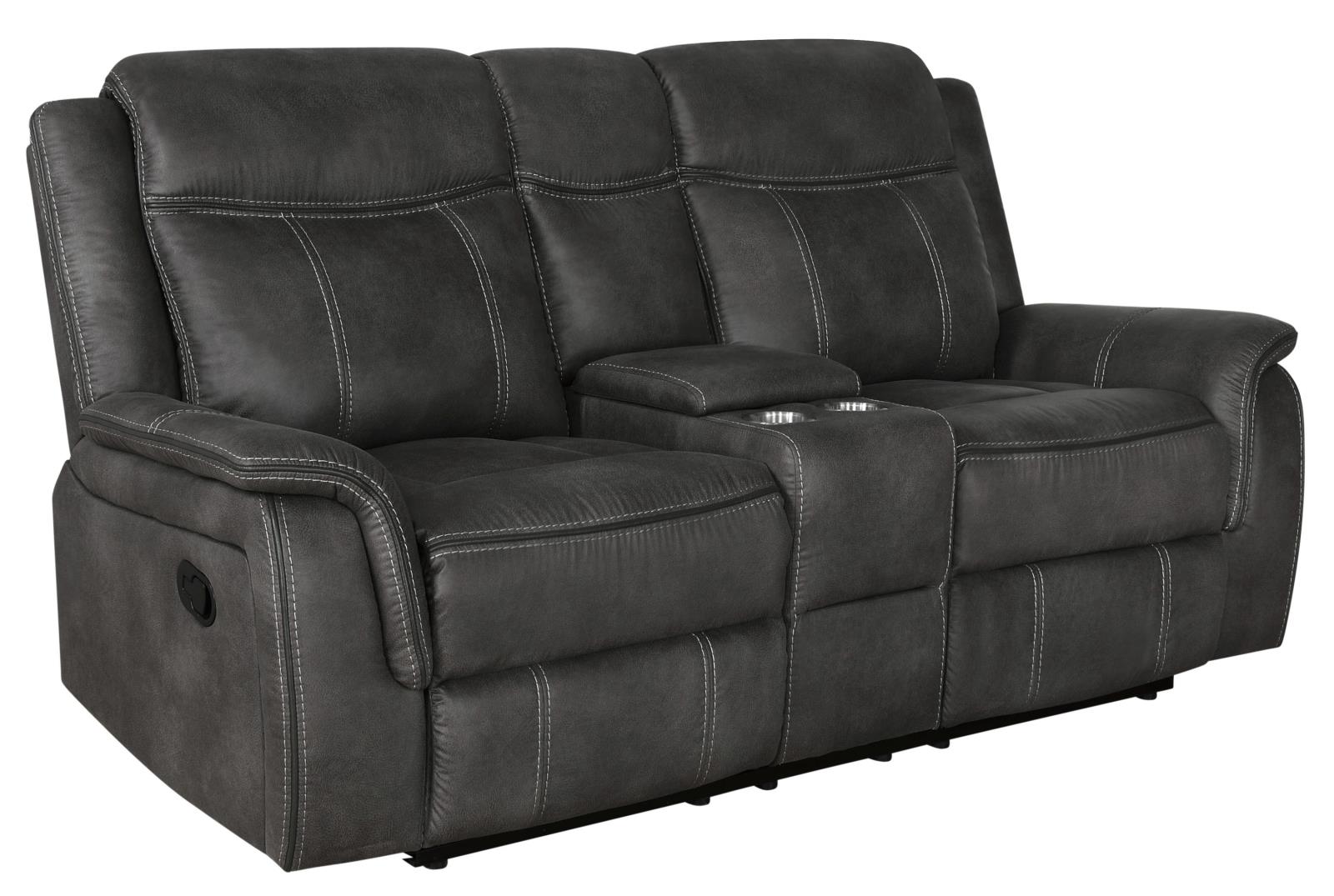 Lawrence Microfiber Tufted Back Motion Living Room Set