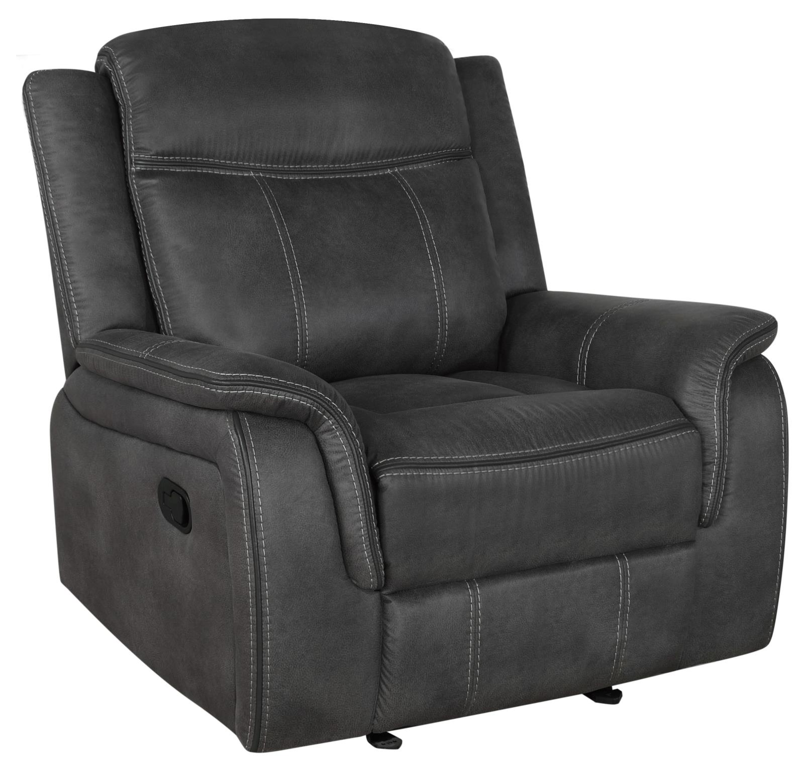 Lawrence Microfiber Tufted Back Motion Living Room Set