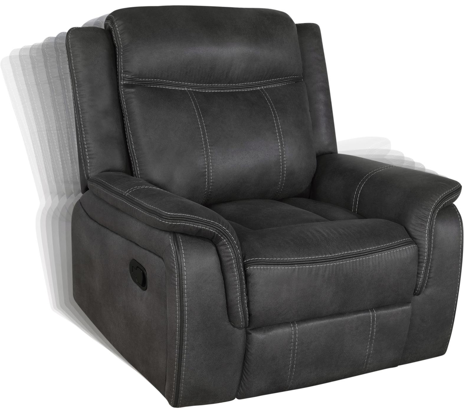 Lawrence Microfiber Tufted Back Motion Living Room Set