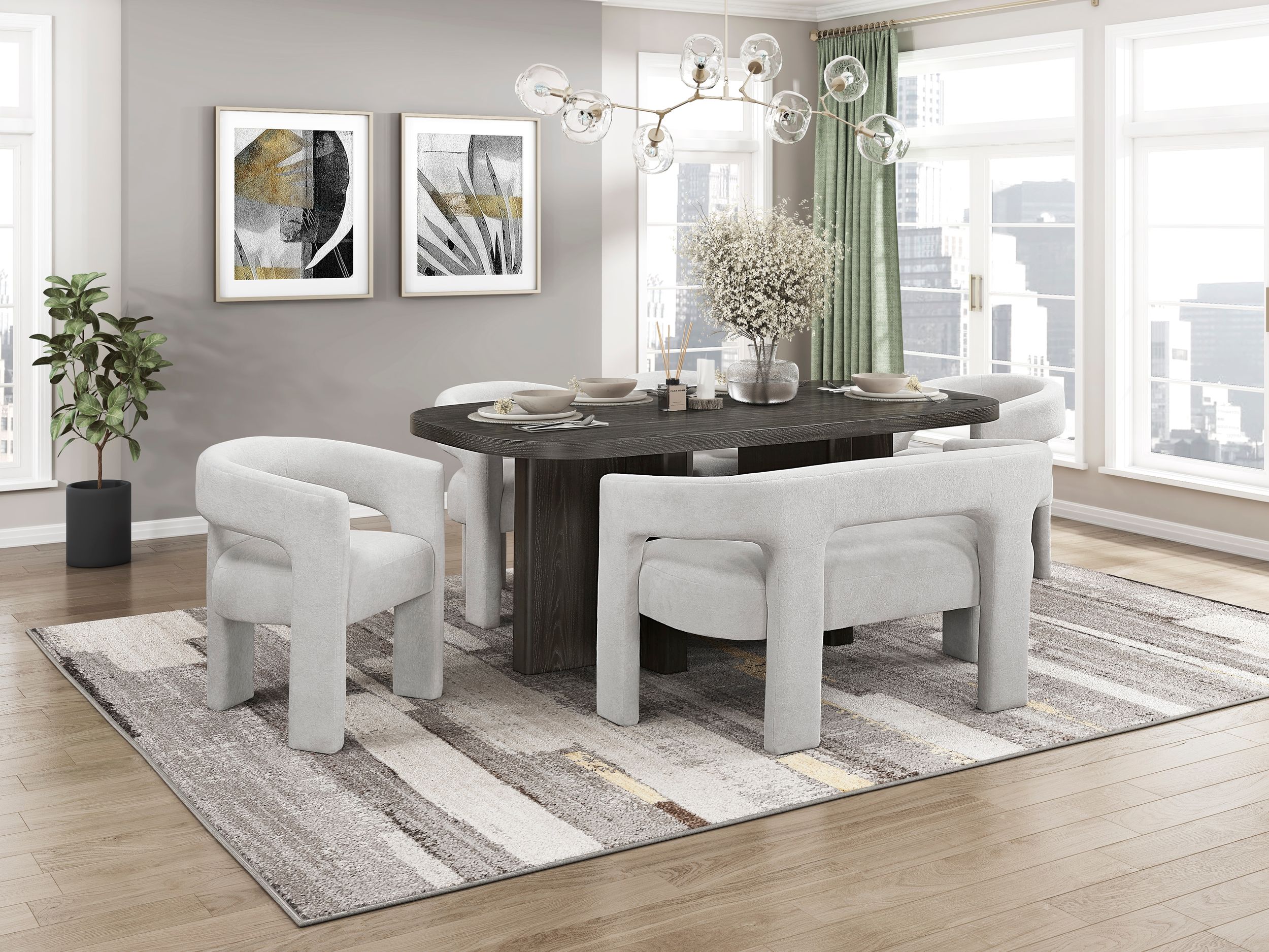 Marais Oval Wood Dining Table