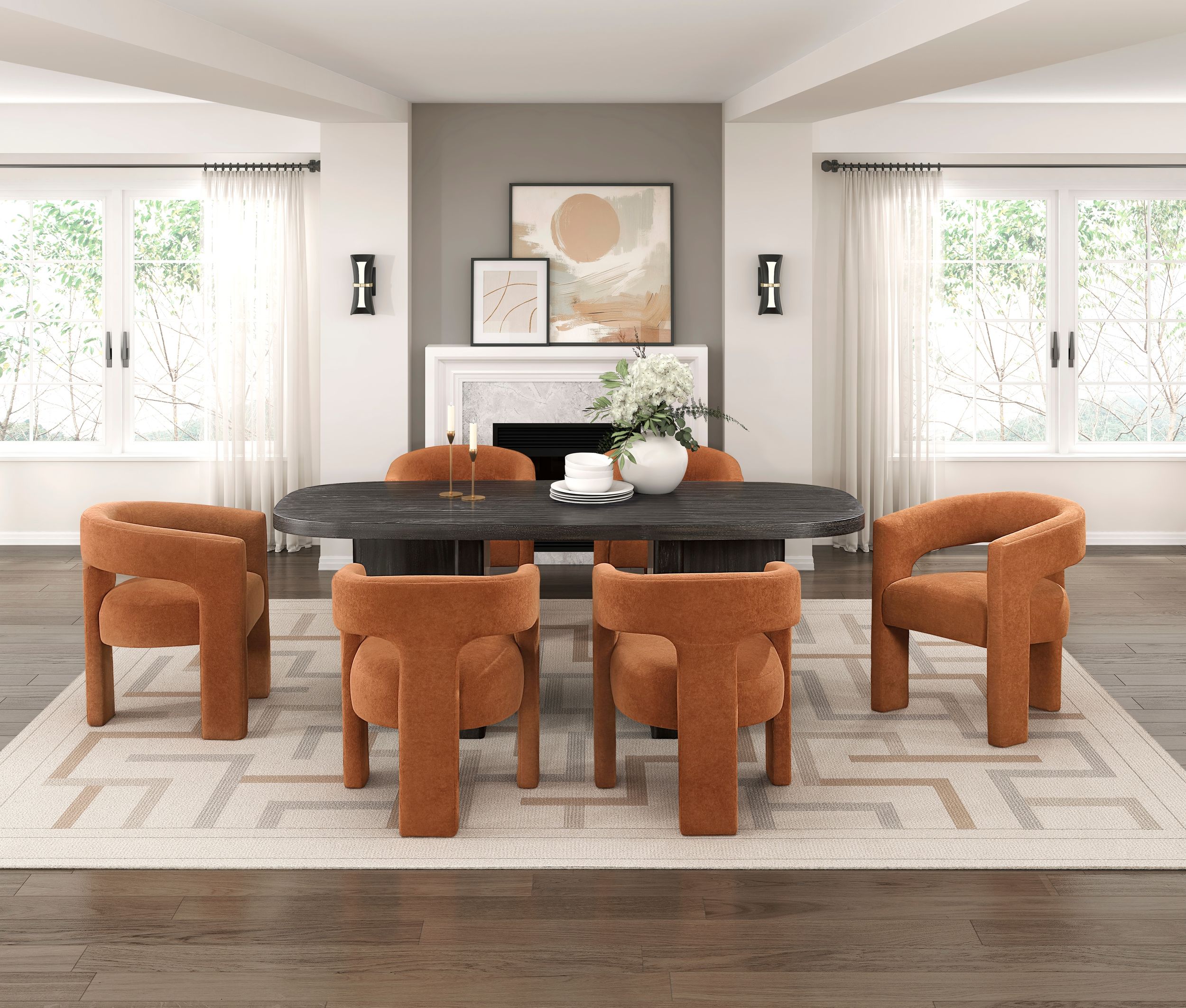 Marais Oval Wood Dining Table