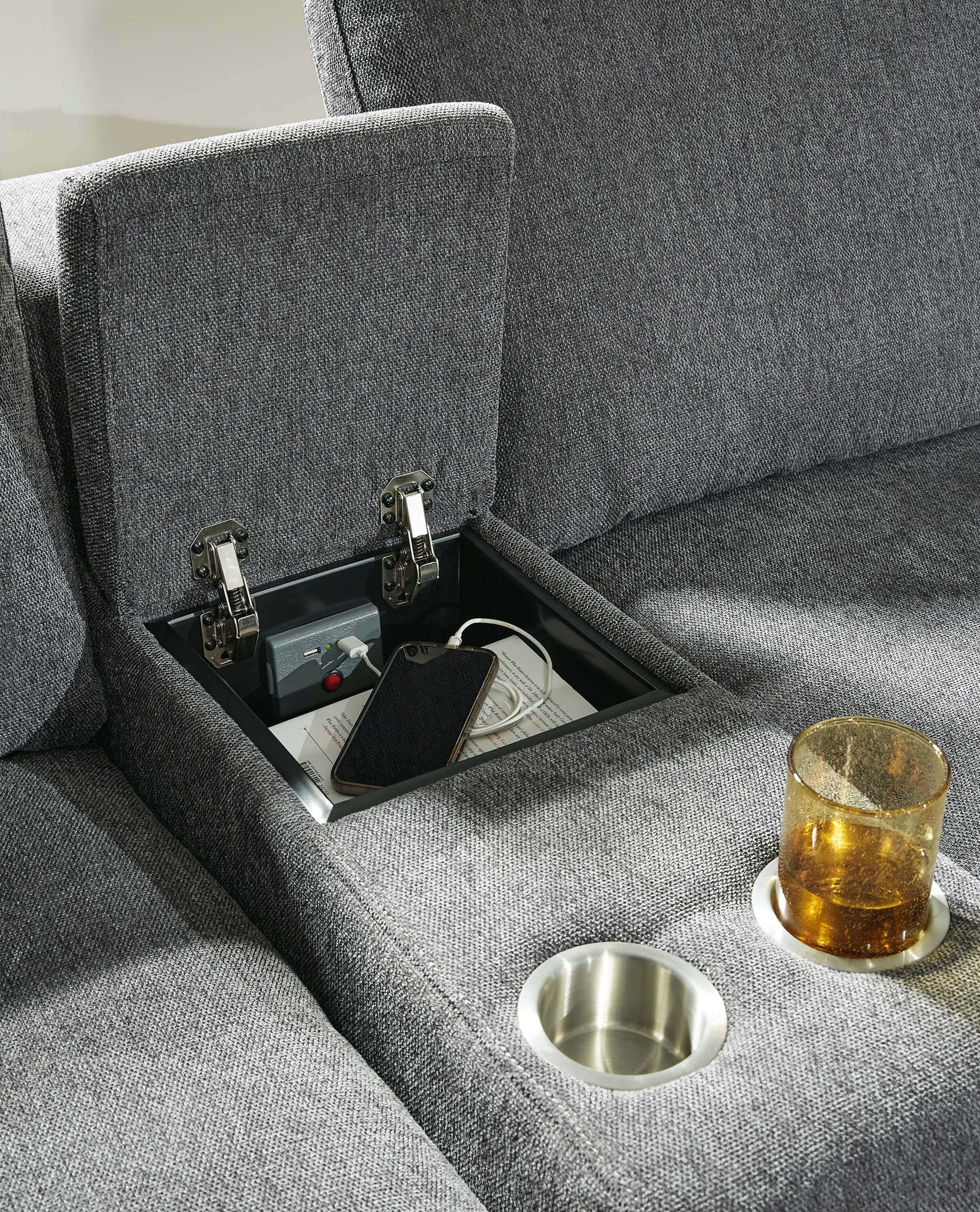Hartsdale 3-Piece Polyester Power Reclining Loveseat w/Console