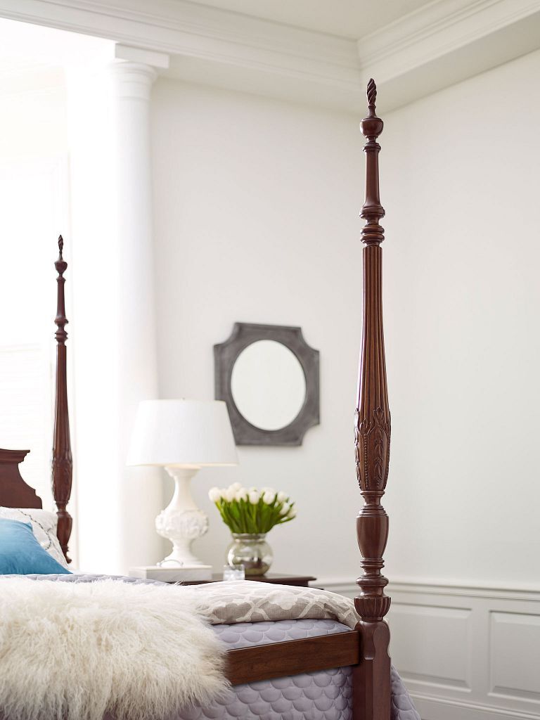 Hadleigh Rice Wood Carved Poster Bedroom Set