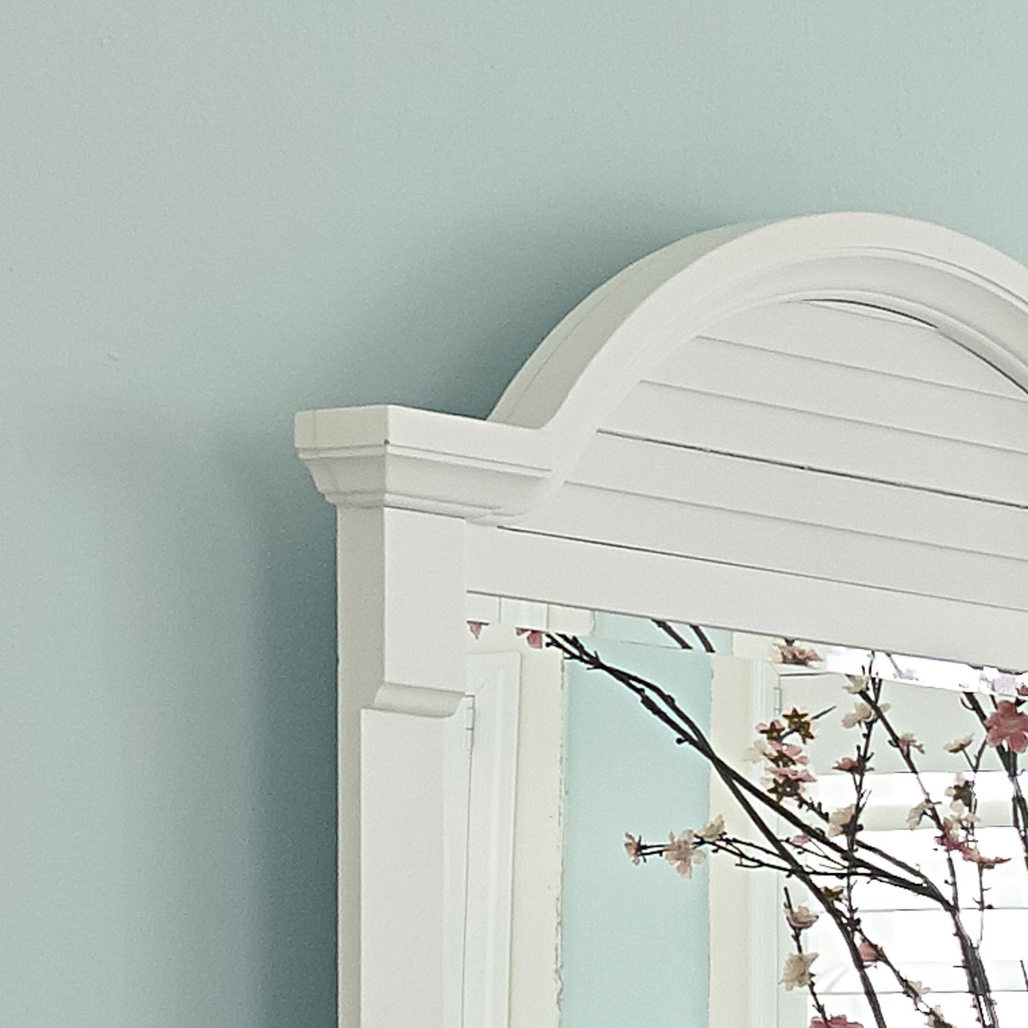 Summer House I MDF/Wood 2-Door 5-Drawer Dresser  & Mirror