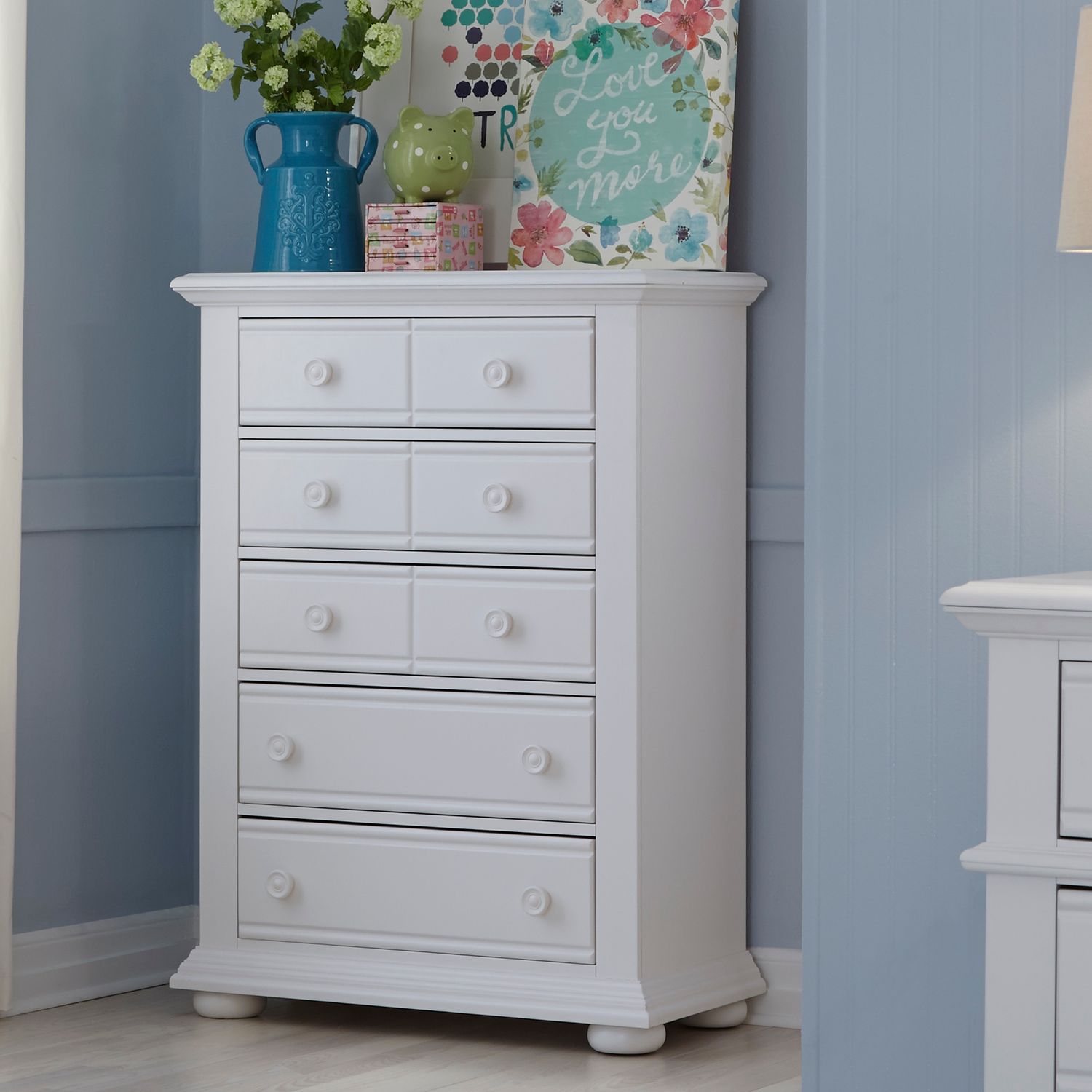 Summer House MDF/Wood 5-Drawer Chest