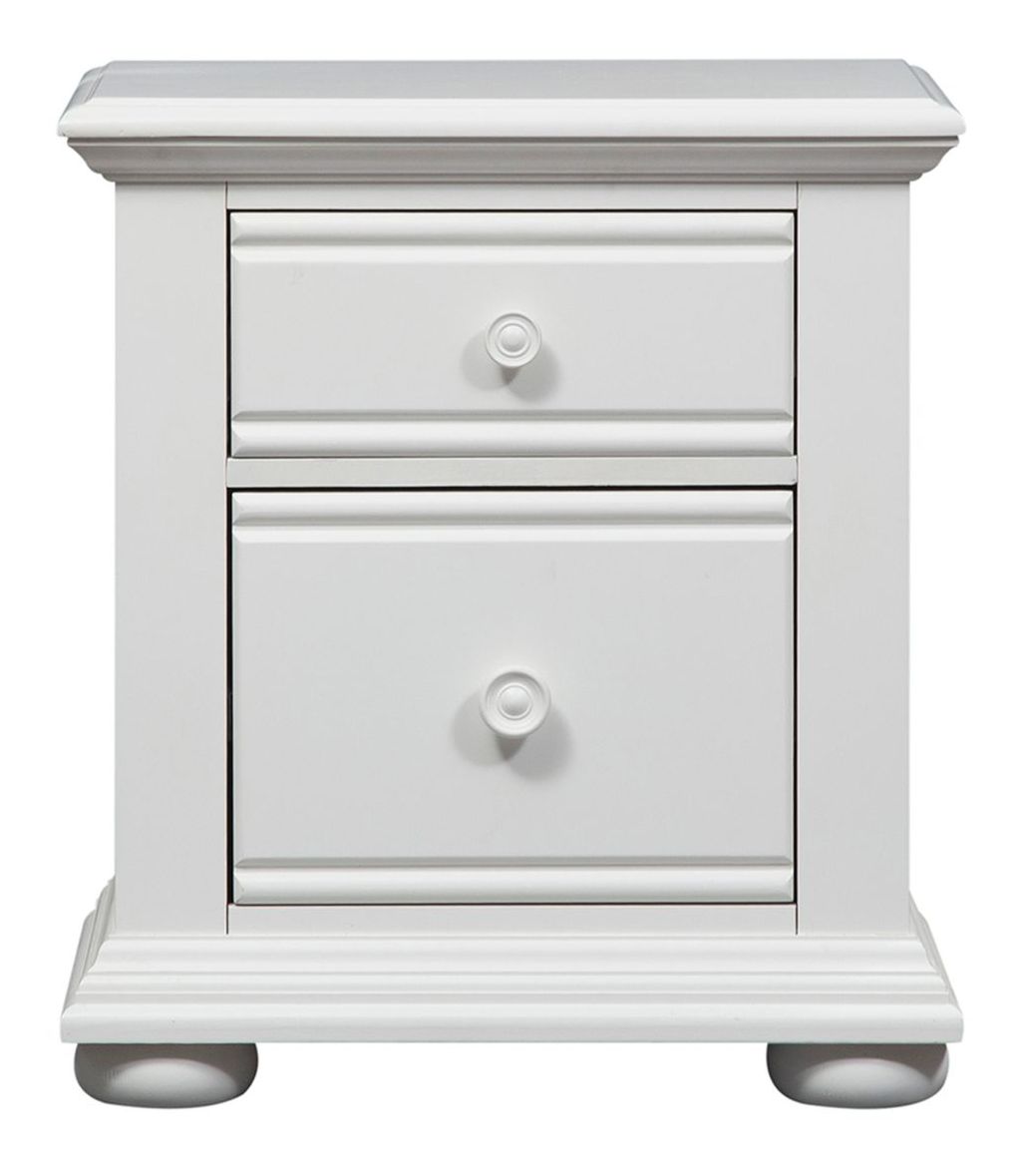 Summer House MDF/Wood 2-Drawer Night Stand