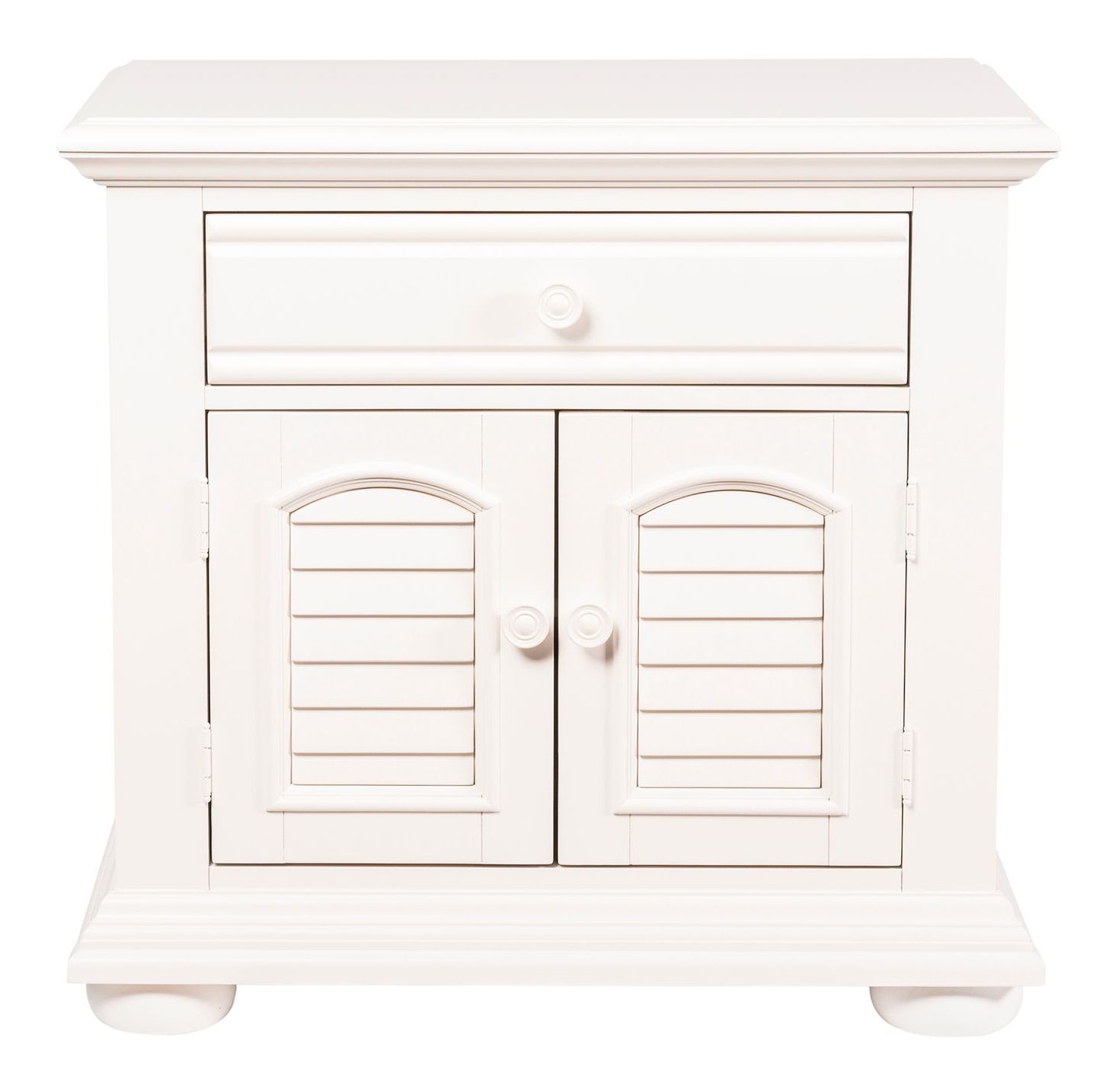 Summer House I Wood 2-Door 1-Drawer Night Stand