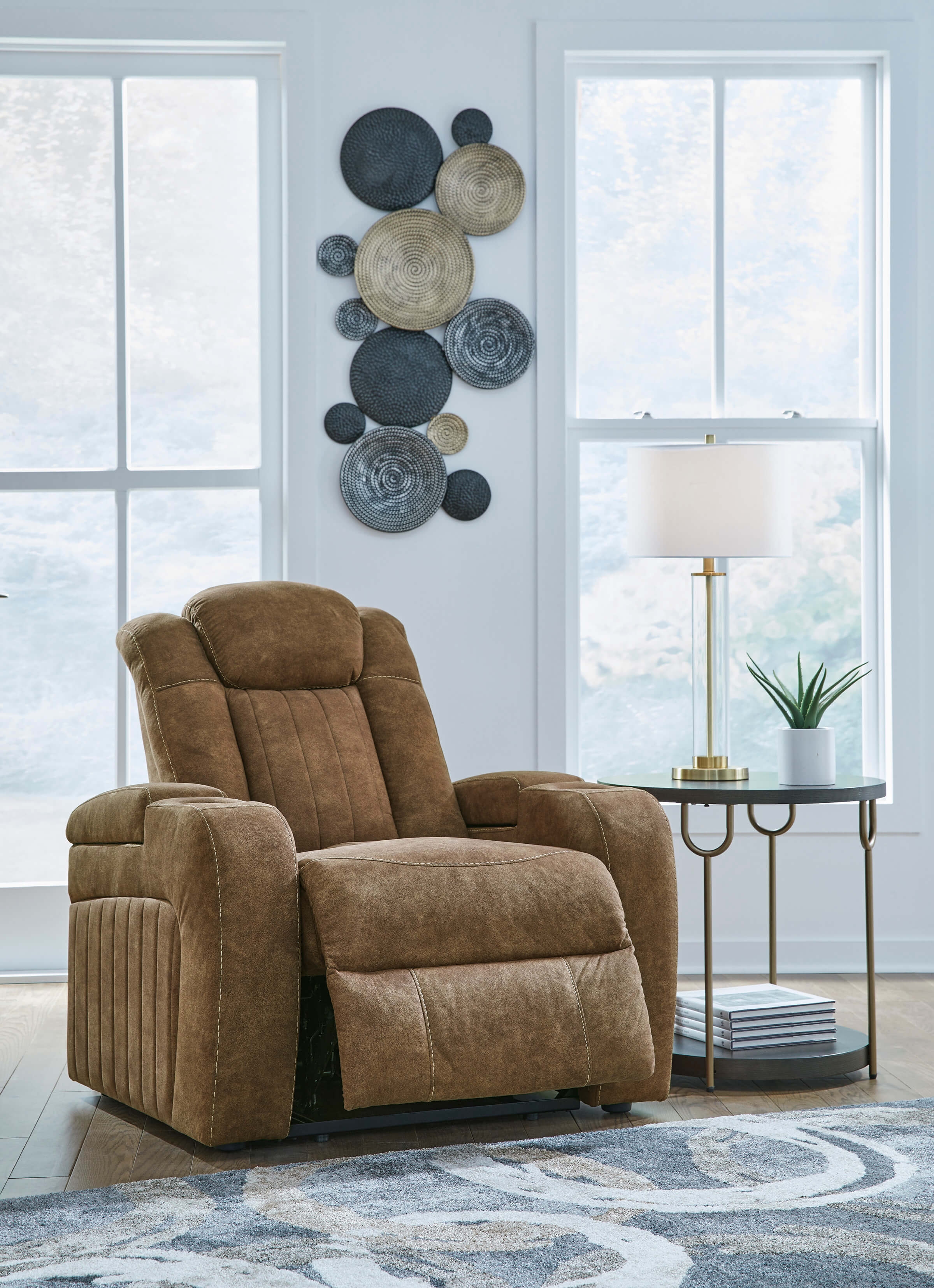  Wolfridge Polyester/PU Power Reclining Sofa