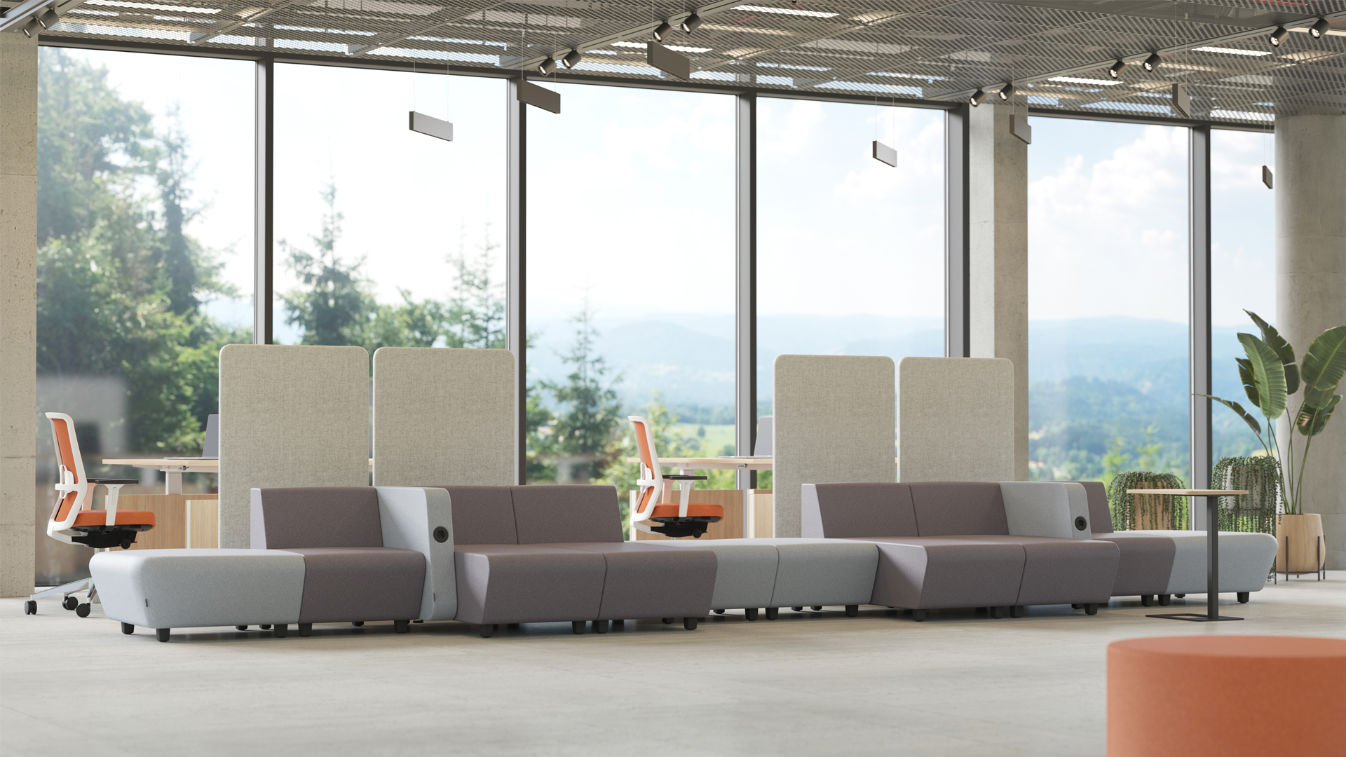  Rock Straight One-Sided Seater Combination