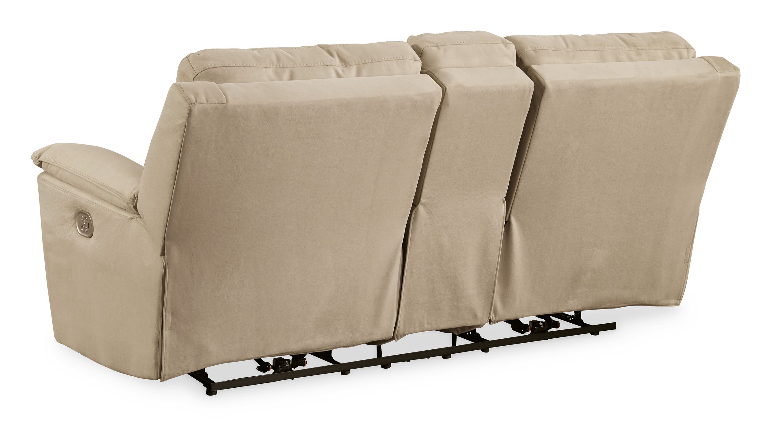 Ashley Faux Nubuck Leather loveseat Back