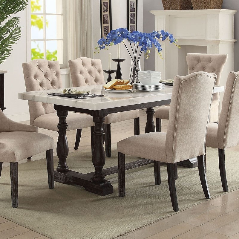 Gerardo Marble/Wood Dining Table