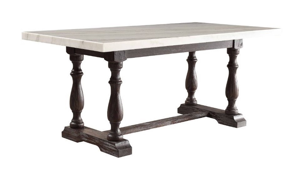 Gerardo Marble/Wood Dining Set