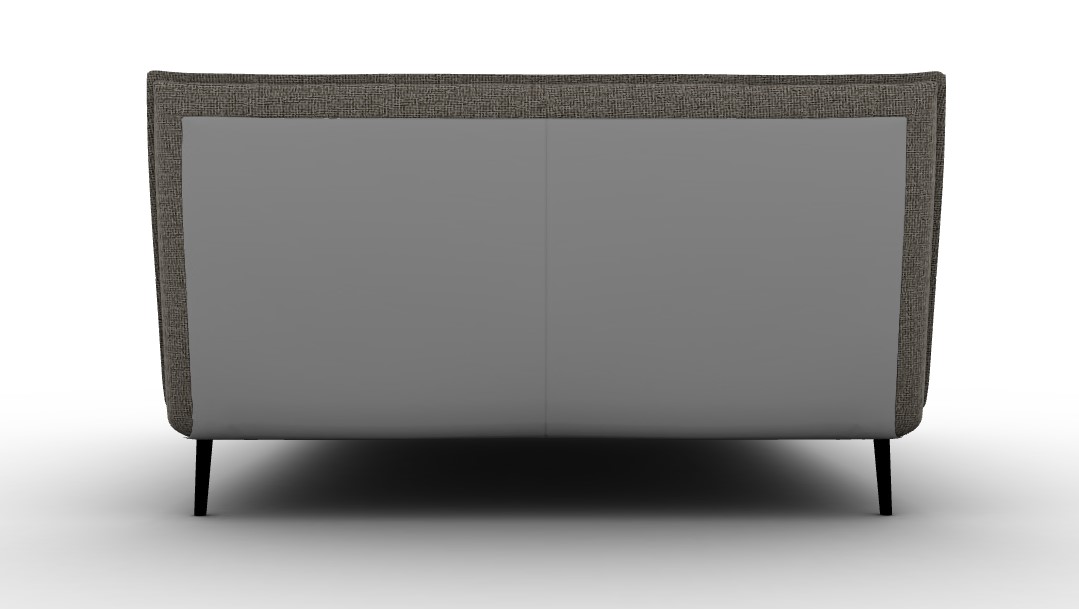 Fluff Boucle Fabric/Wood Platform Bed, Queen Size