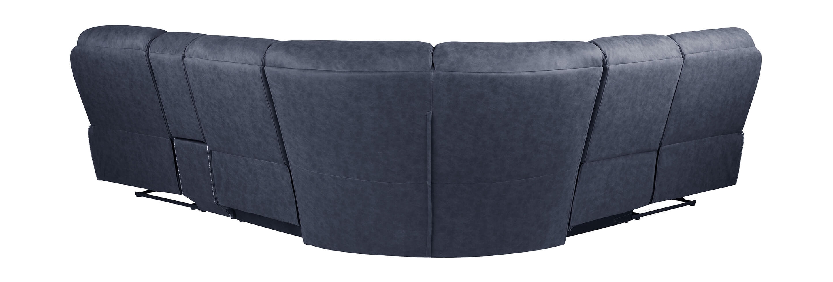 Variel 6-piece Faux Suede Modular Motion Sectional Sofa