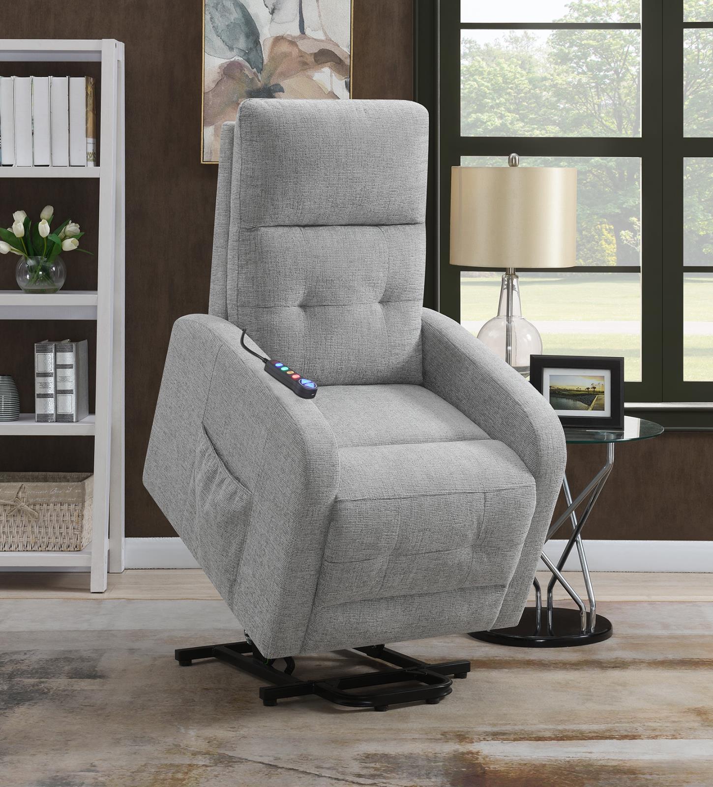 Howie Tufted Upholstered Power Lift Recliner