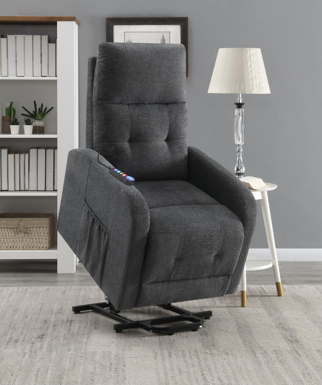 Howie Tufted Upholstered Power Lift Recliner