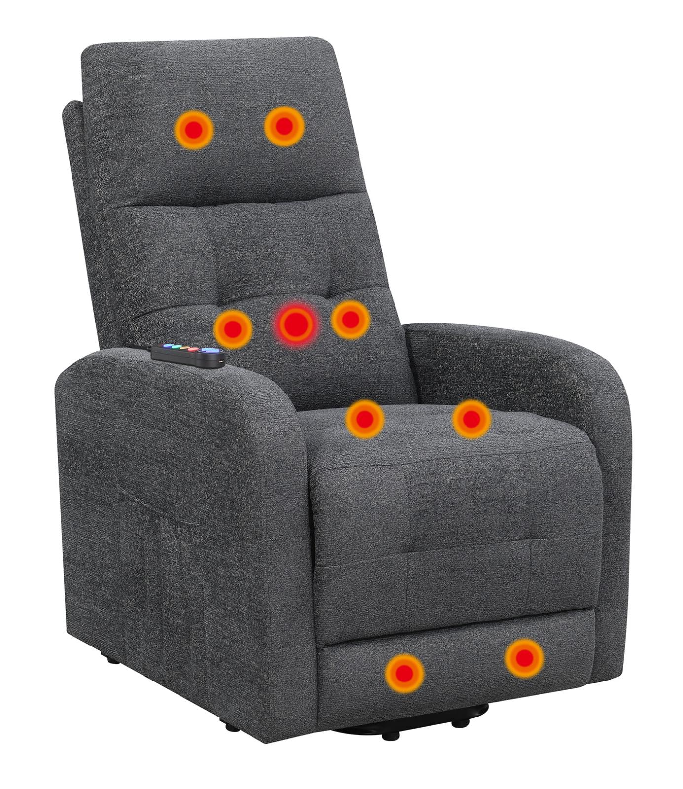 Howie Tufted Upholstered Power Lift Recliner
