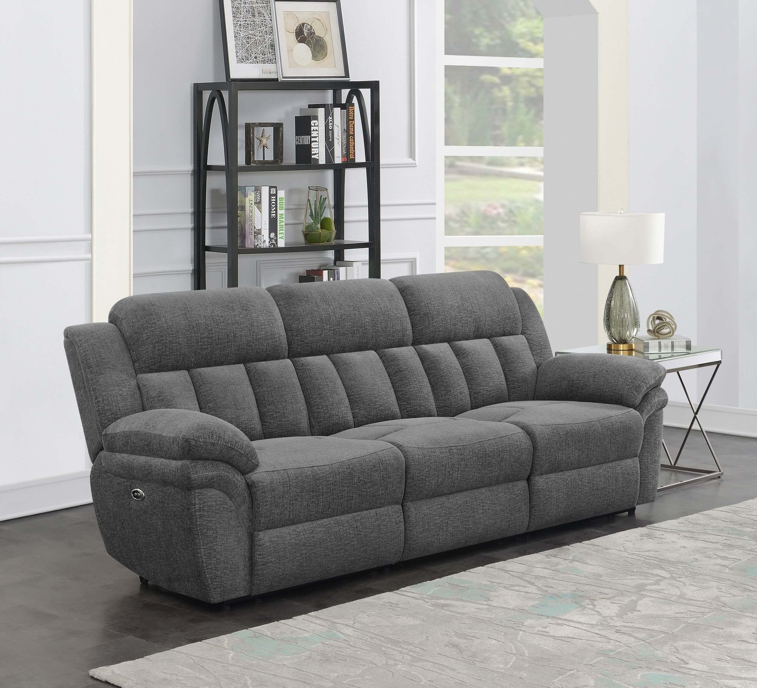 Bahrain Chenille Power Reclining Sofa