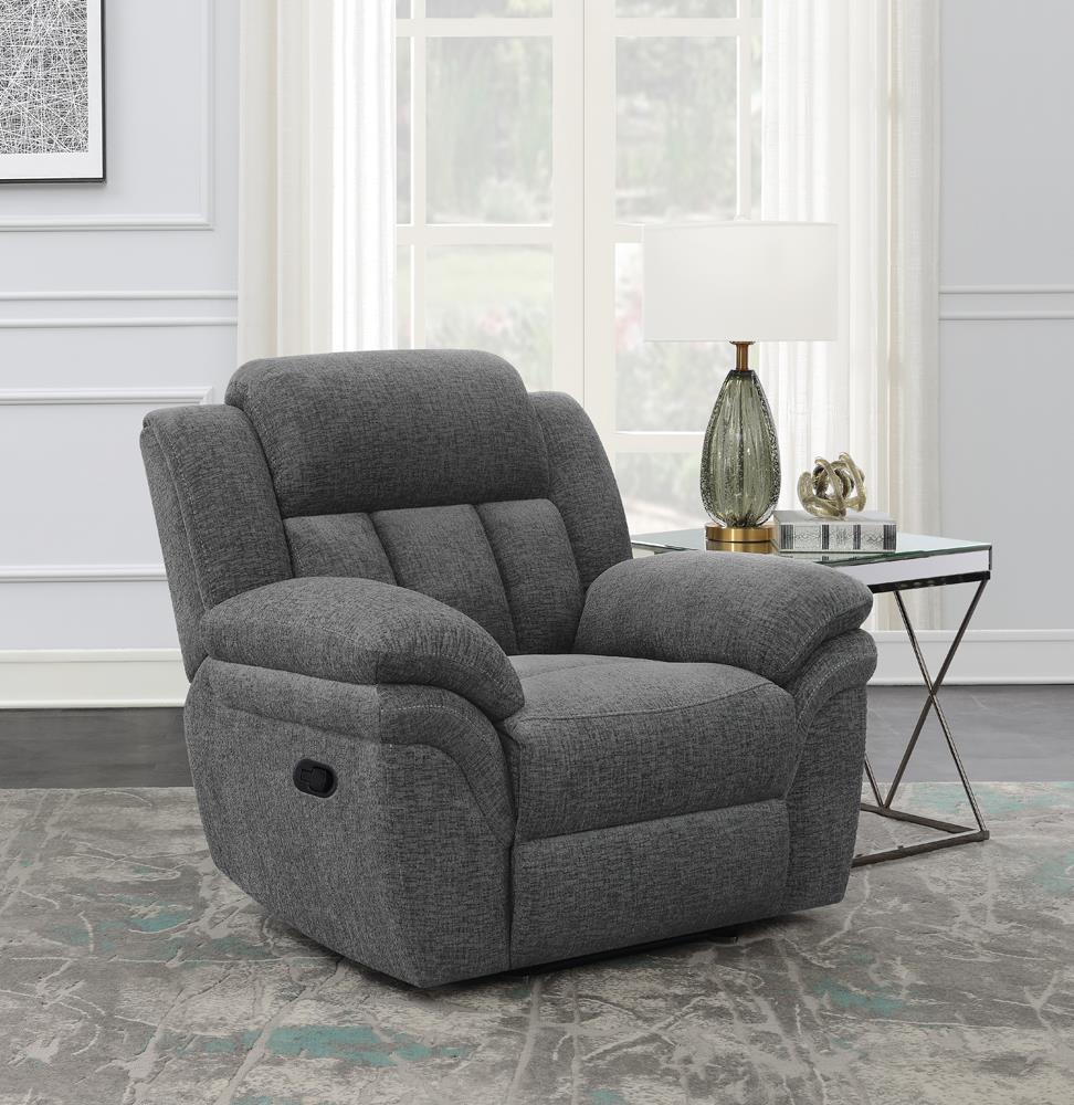 Bahrain Chenille Glider Recliner