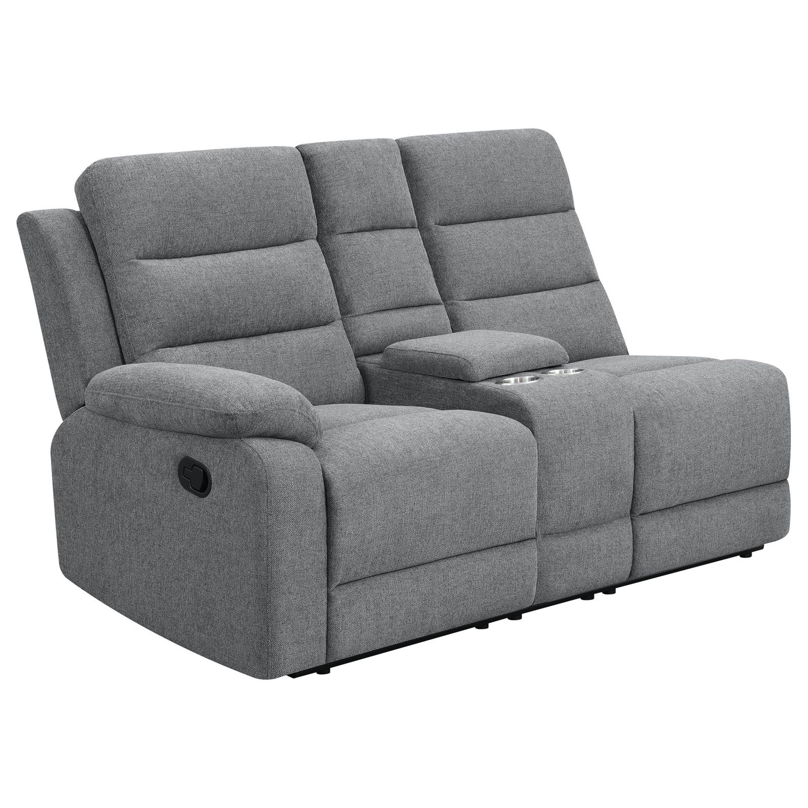 David 3-piece Fabric Motion Sectional with Pillow Arms