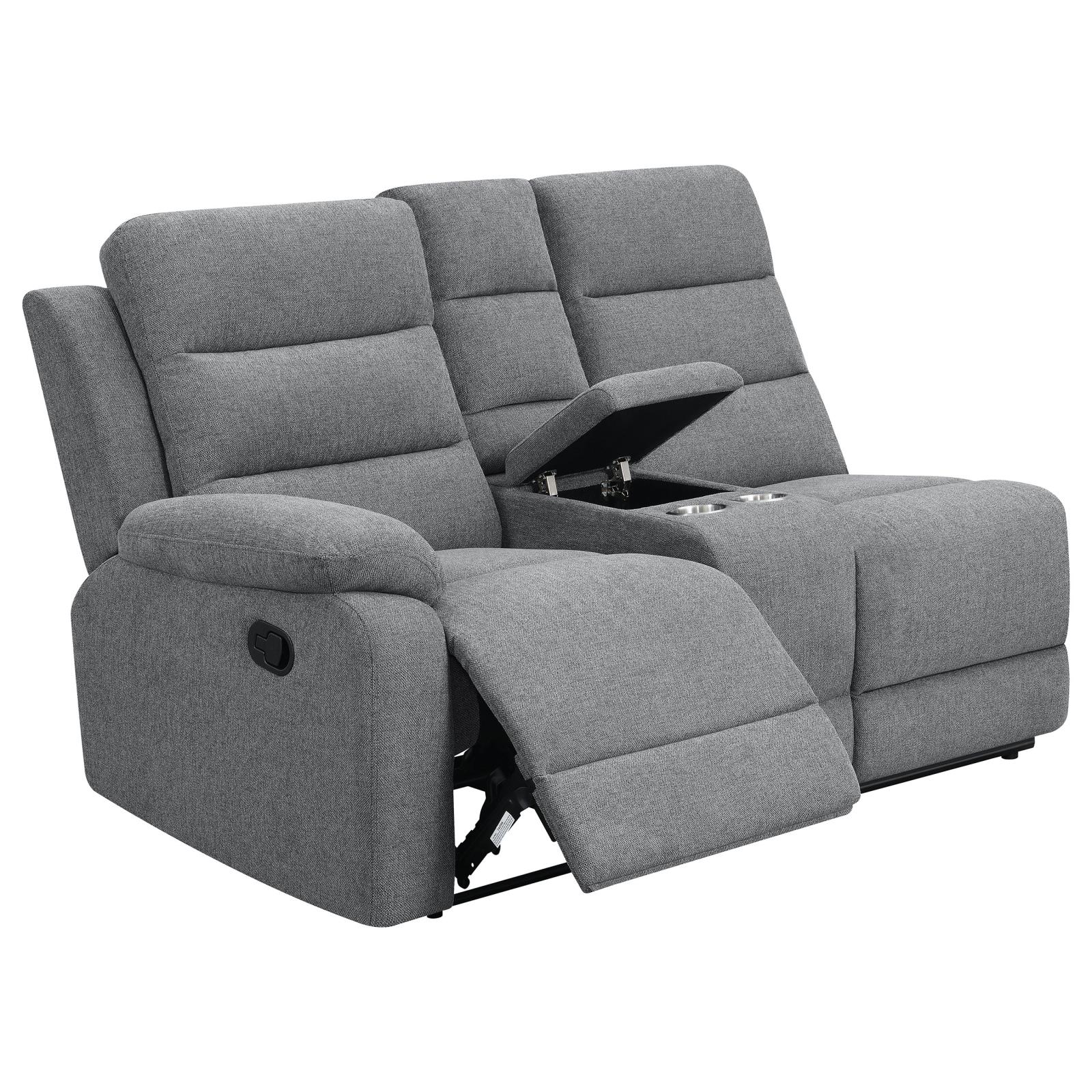 David 3-piece Fabric Motion Sectional with Pillow Arms