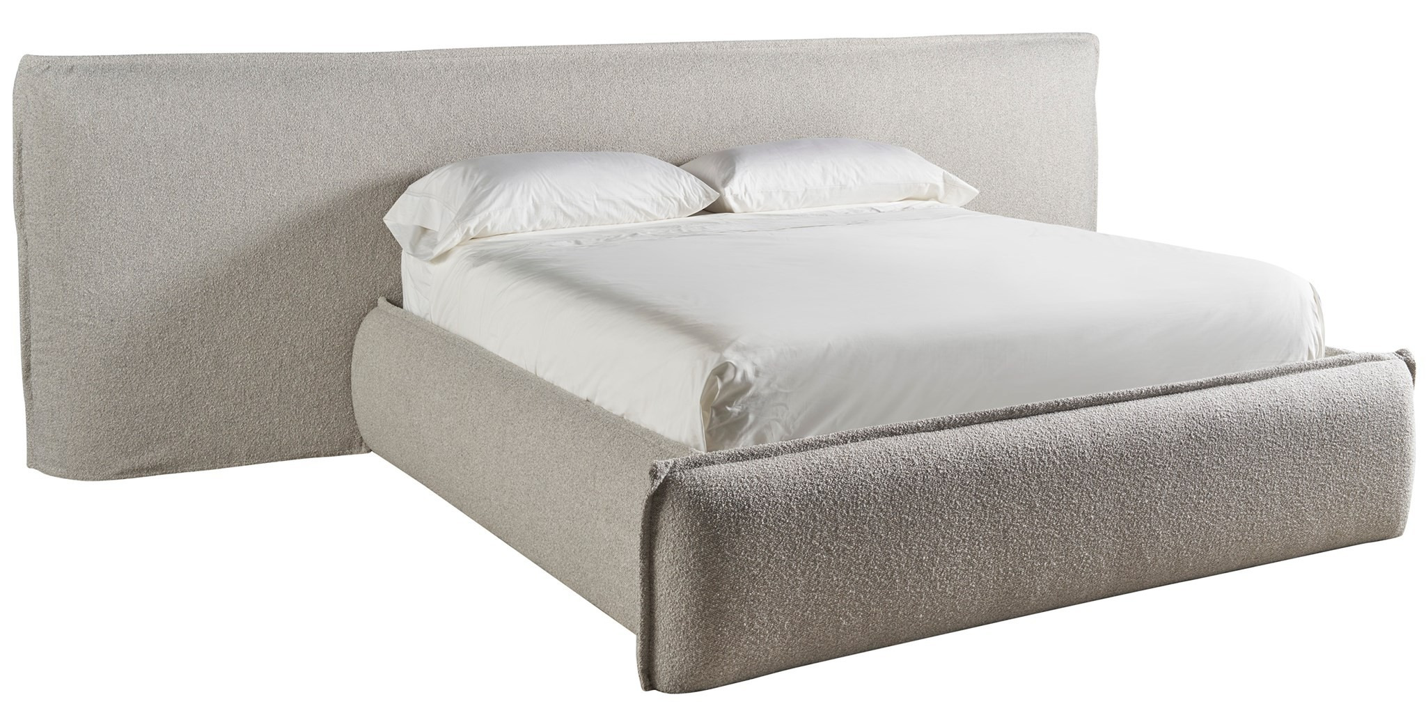 Lux Fabric Platform Bed, King Size