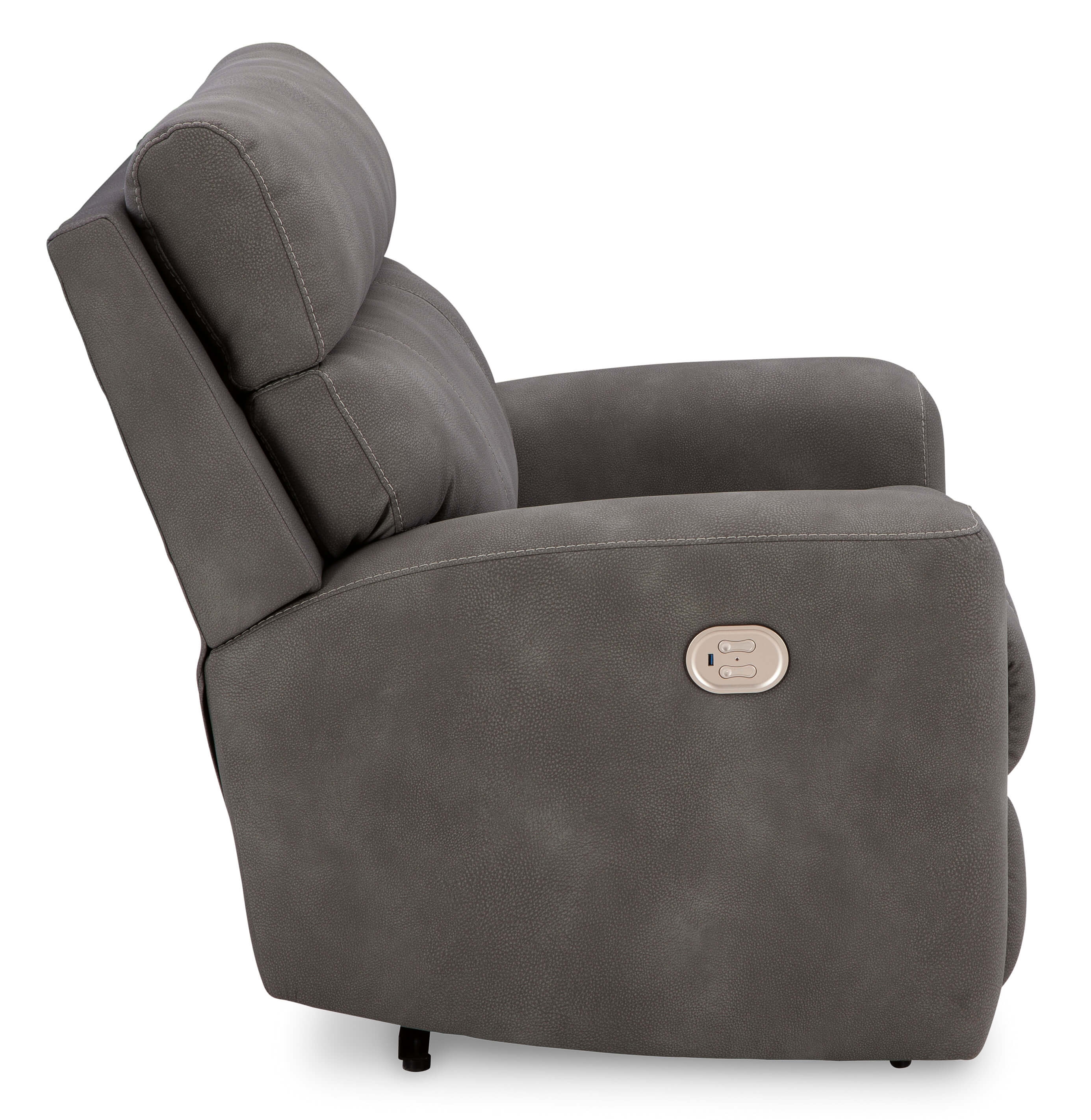 Ashley Next-Gen DuraPella Slate Chair USB Side