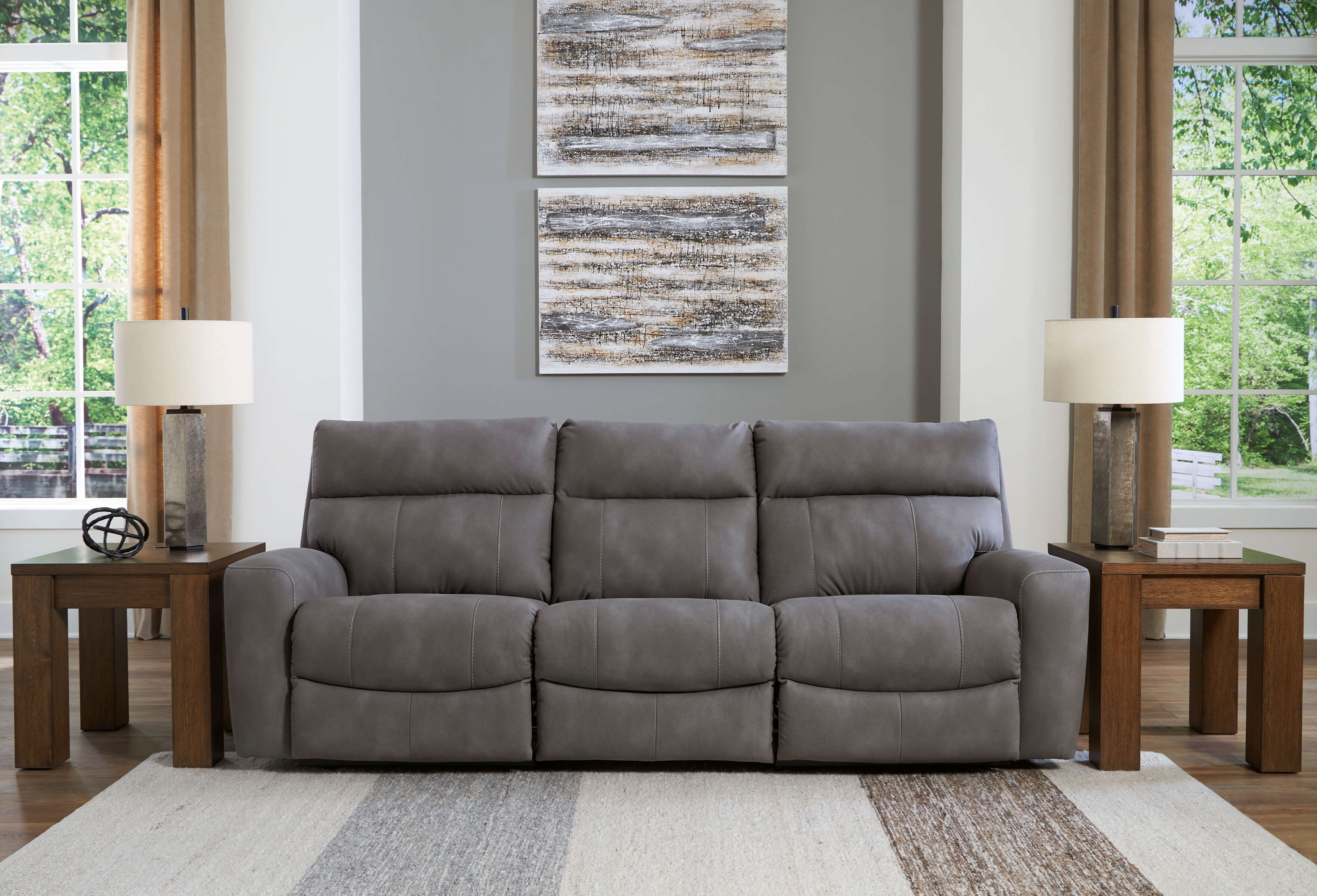 Next-Gen DuraPella 3-Piece Polyester/PU Power Reclining Sofa
