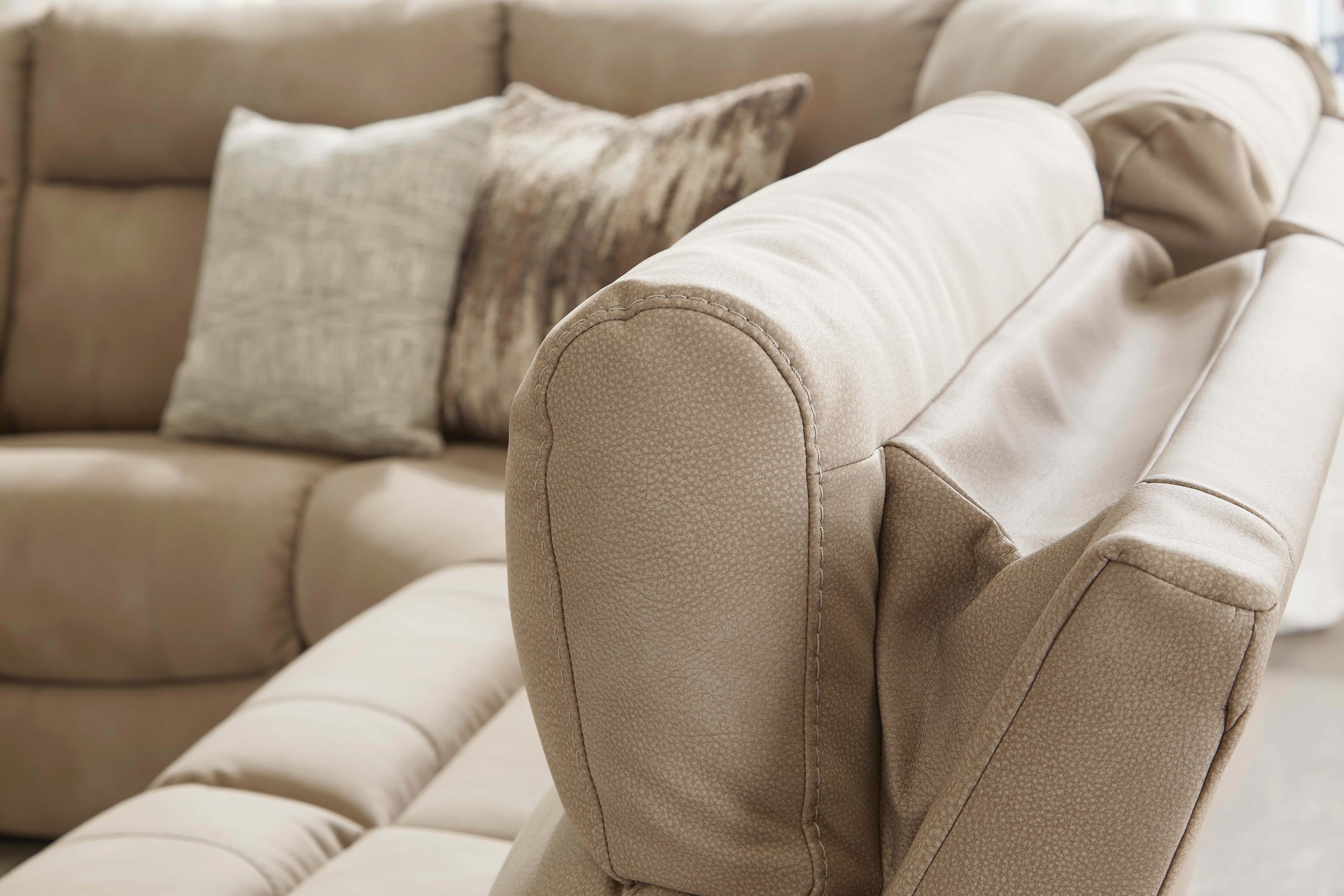 Ashley DuraPella Sand Color Loveseat Cushions