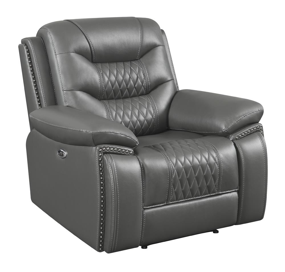 Flamenco Tufted Leatherette Power Living Room Set