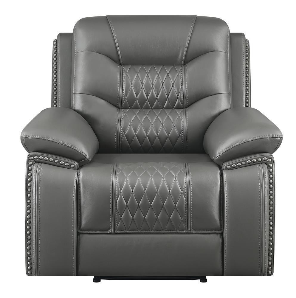 Flamenco Tufted Leatherette Power Recliner