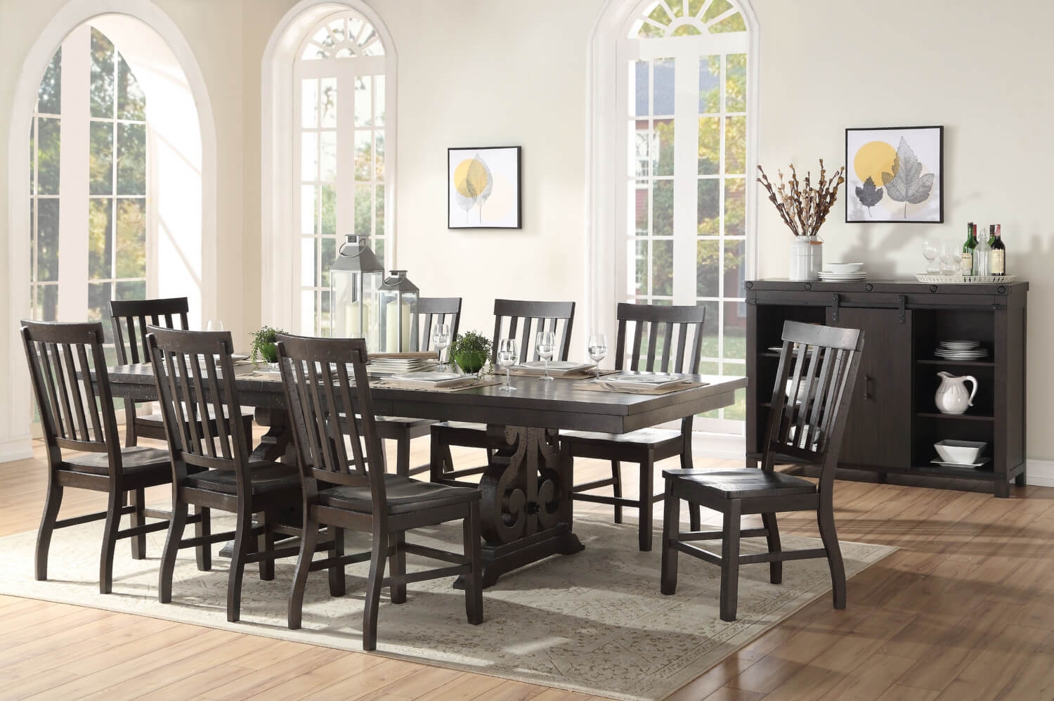 Maisha Wood Extendable Dining Table