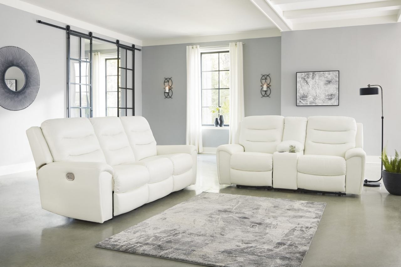 Warlin Faux Leather Power Reclining Living Room Set