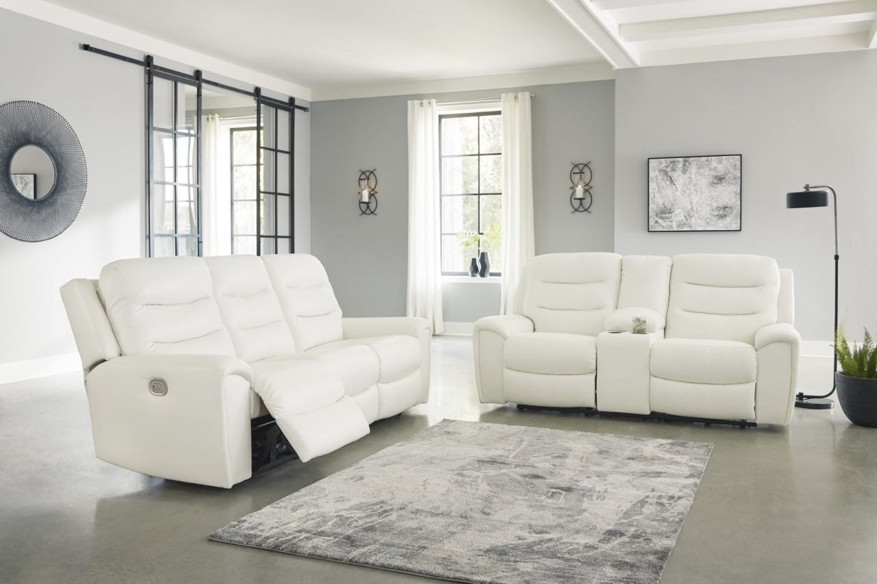 Warlin Faux Leather Power Reclining Living Room Set