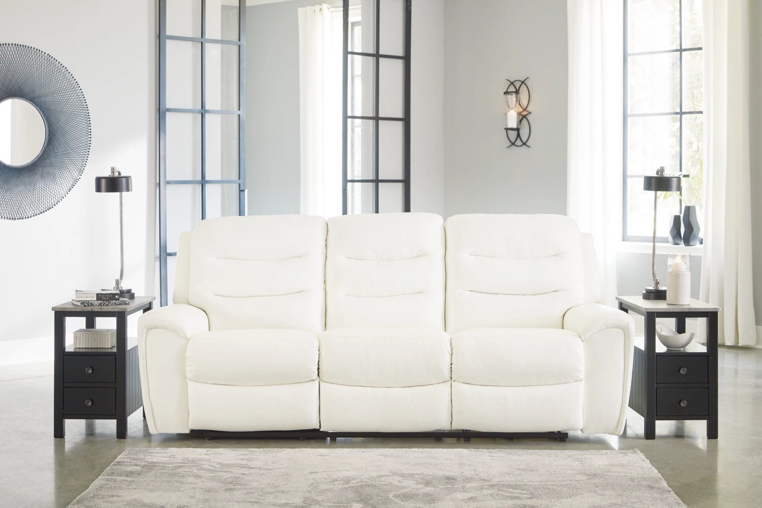 Warlin Faux Leather Power Reclining Sofa